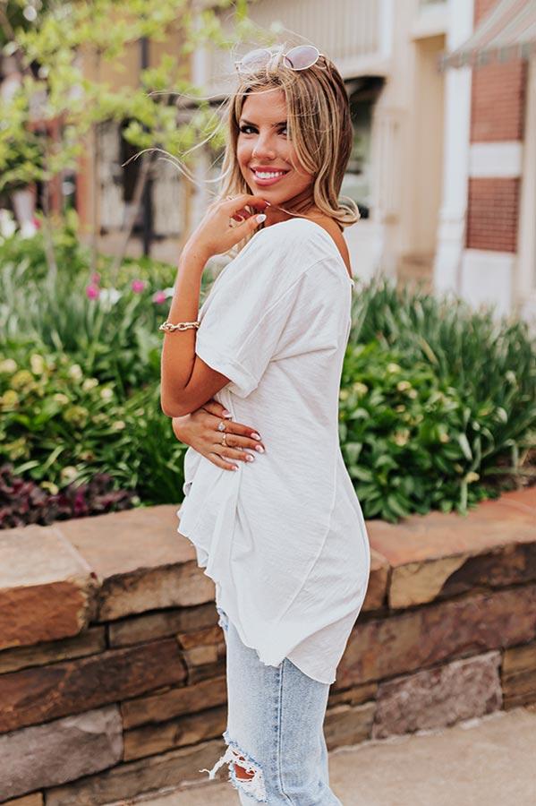 Sunny Refresh Shift Top In White Product Image