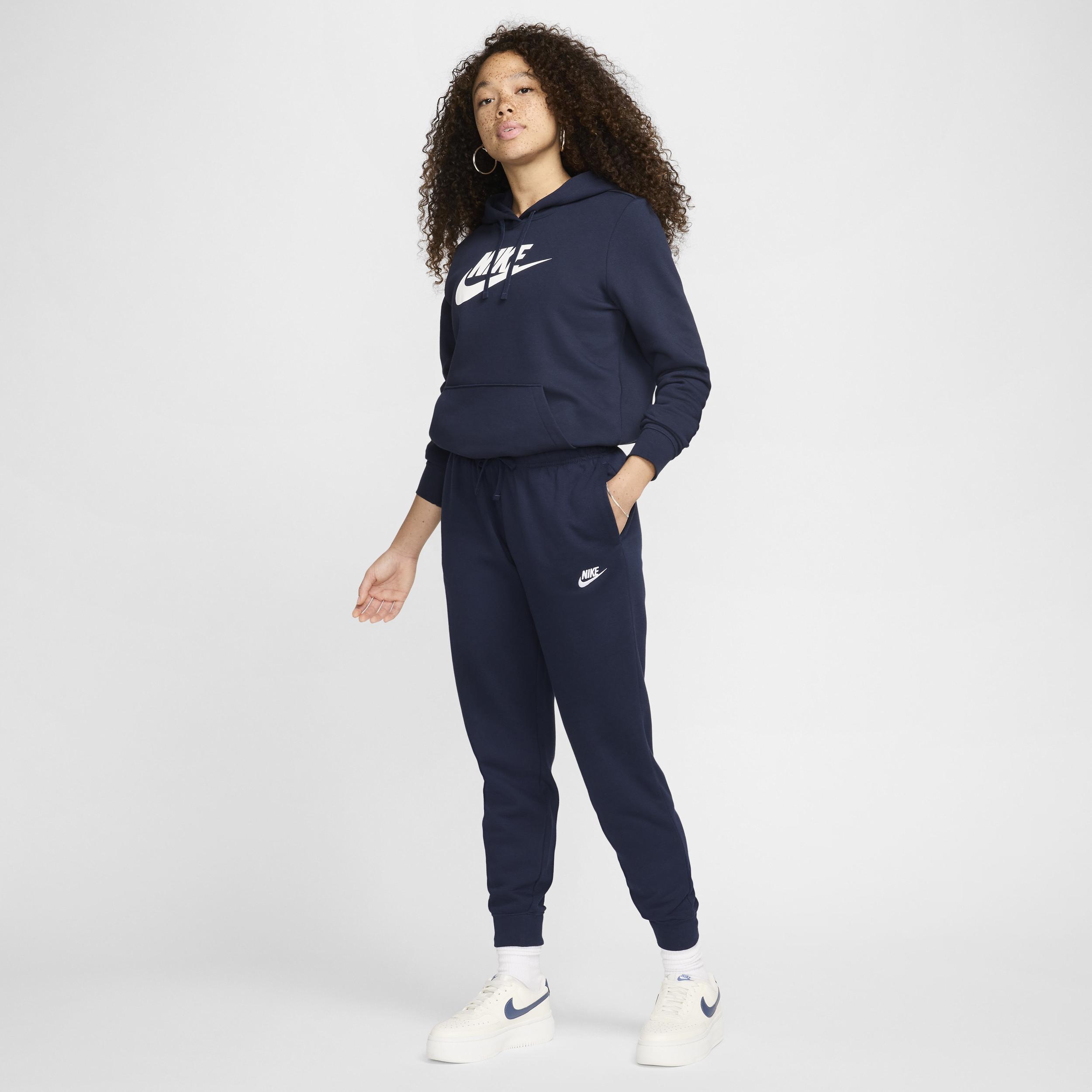 Womens Nike Sportswear Club Fleece Mid-Rise Jogger Pants | DQ5191-010 Product Image