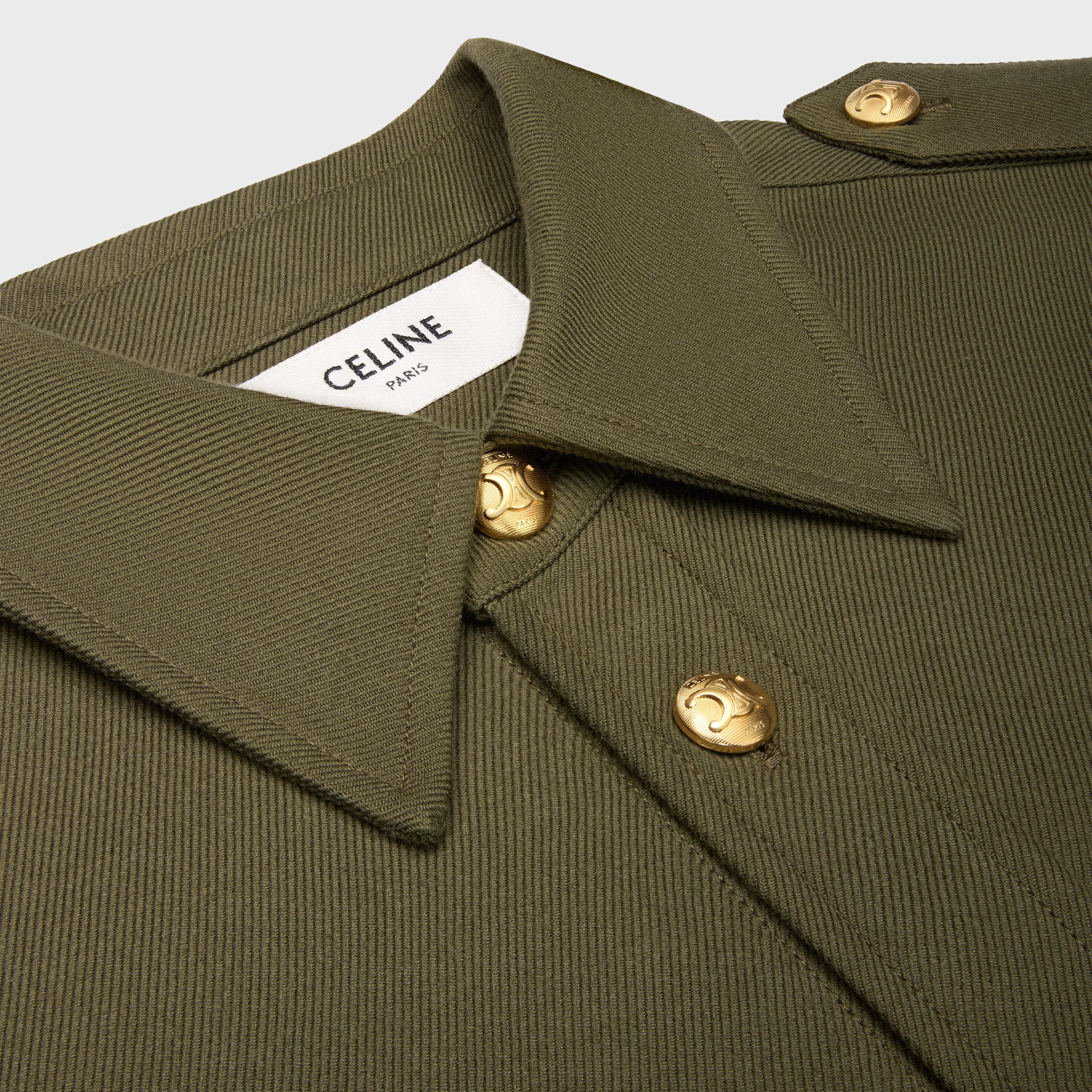 military shirt in lightweight cotton twill Product Image