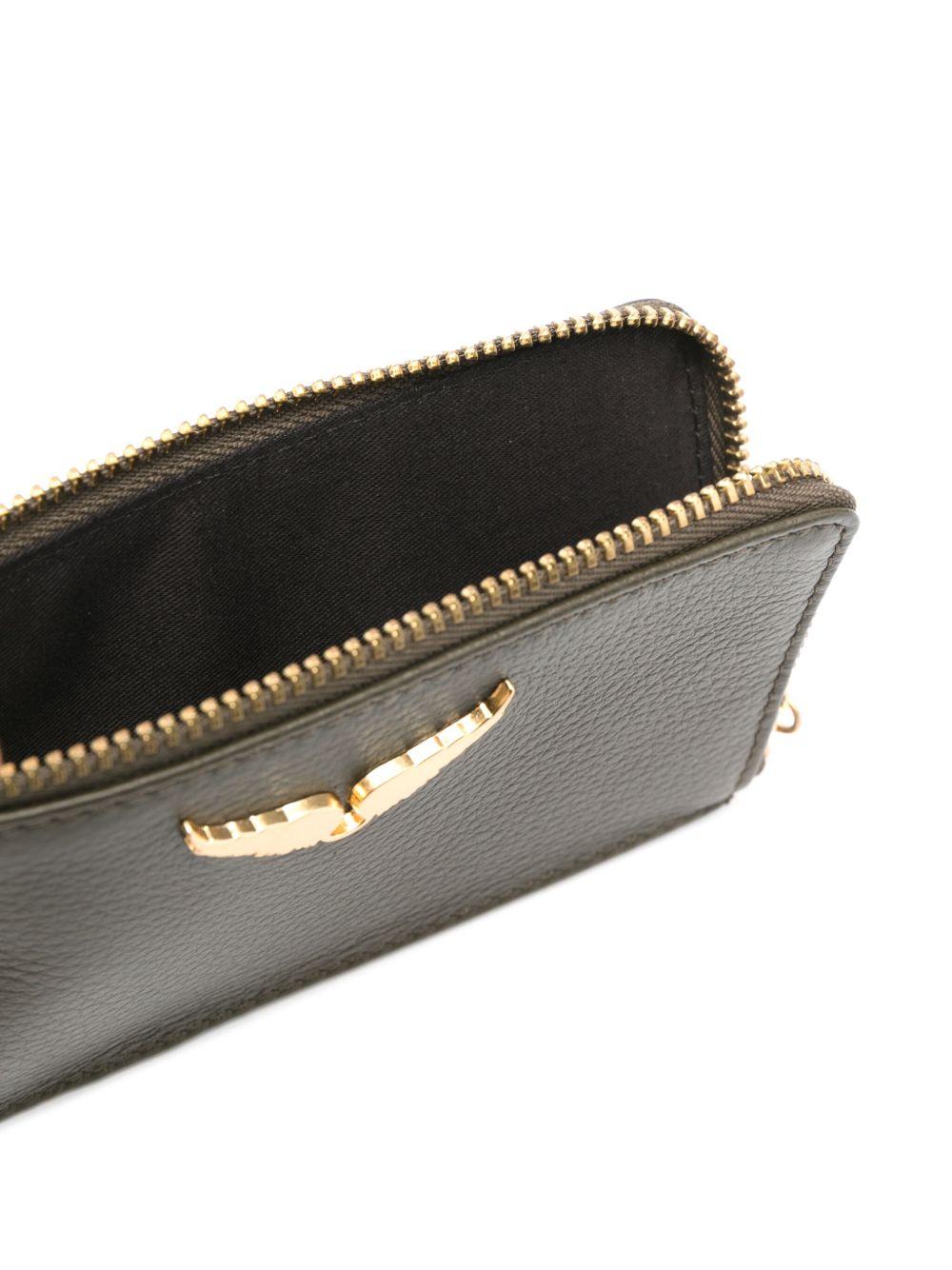 ZV Card logo-plaque leather cardholder Product Image