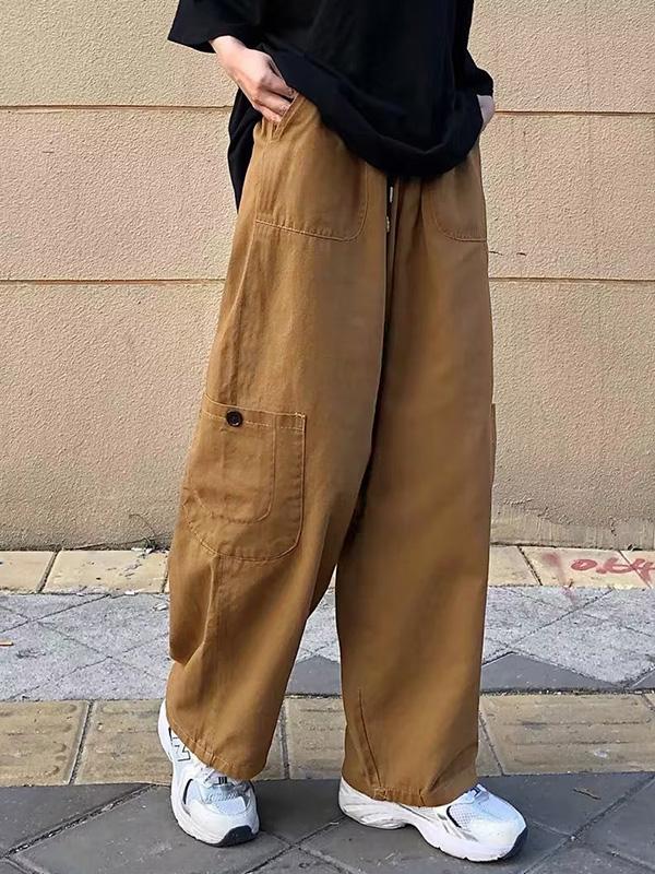 Men's Casual Loose Cargo Pants Product Image