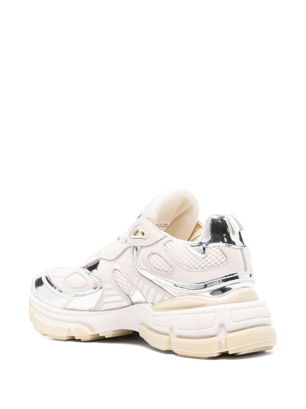 metallic-panel leather sneakers Product Image