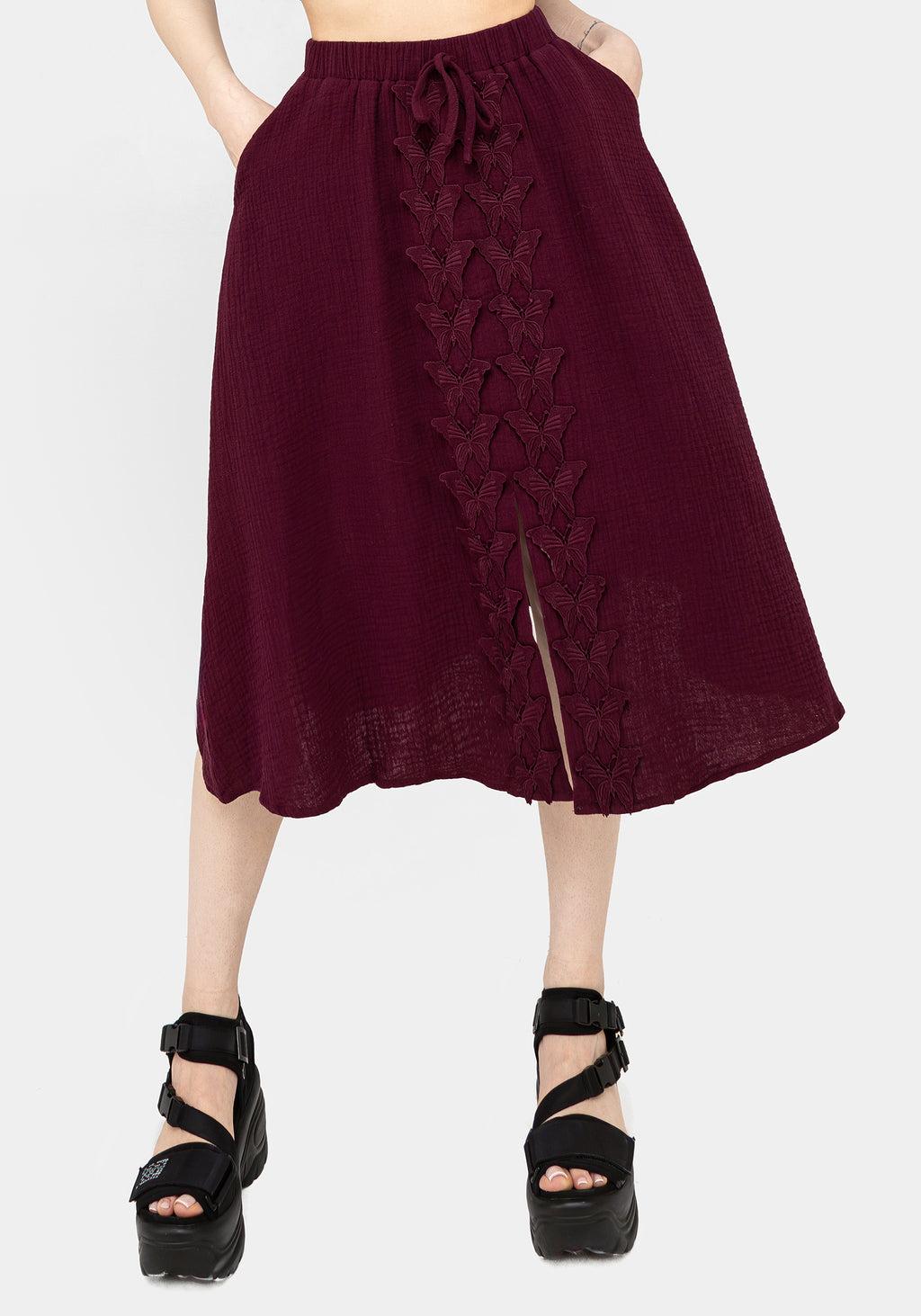 Psyche Textured Midi Skirt Product Image