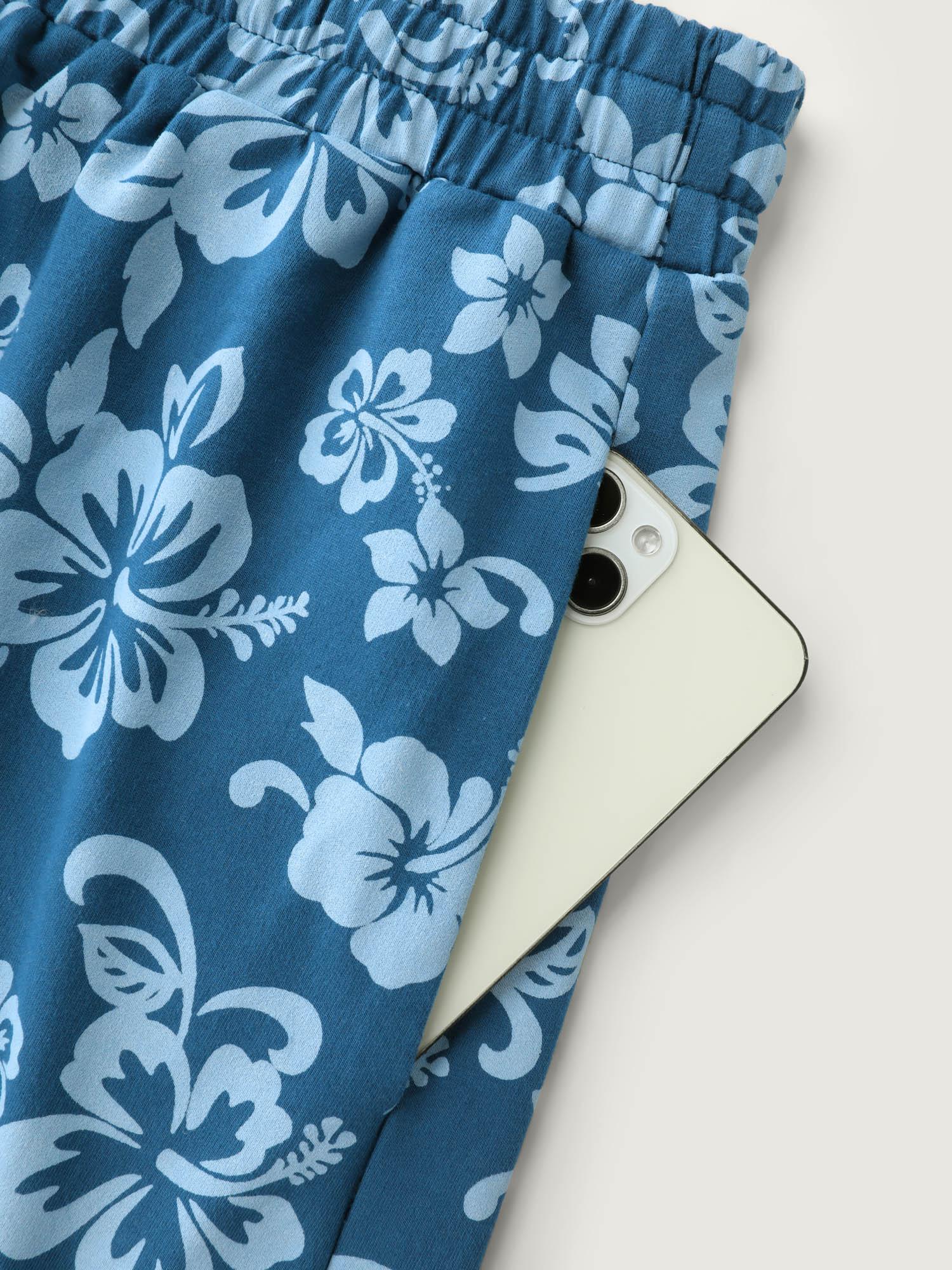 Pure Cotton Beach Floral Print Shorts Female Product Image