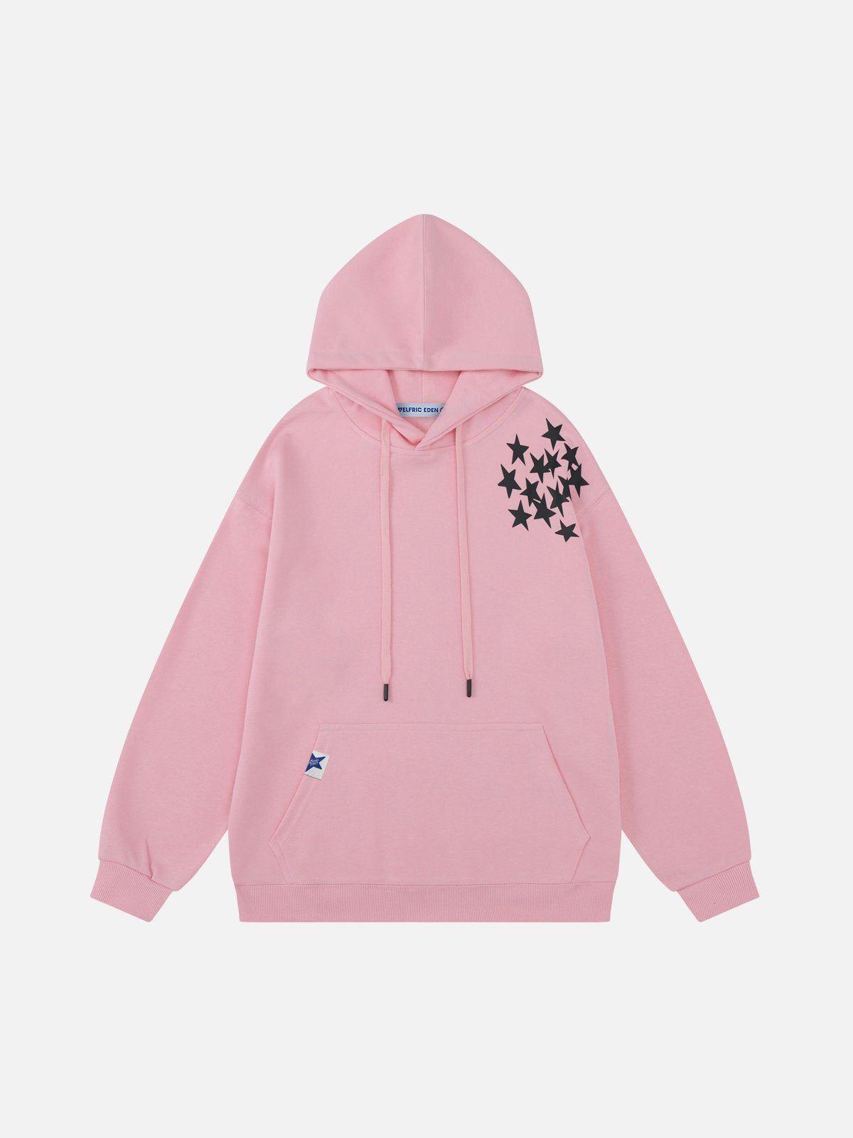 Aelfric Eden Oversized Multi Star Print Hoodie Product Image