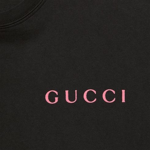 GUCCI T-shirt In Cotone In Black Product Image