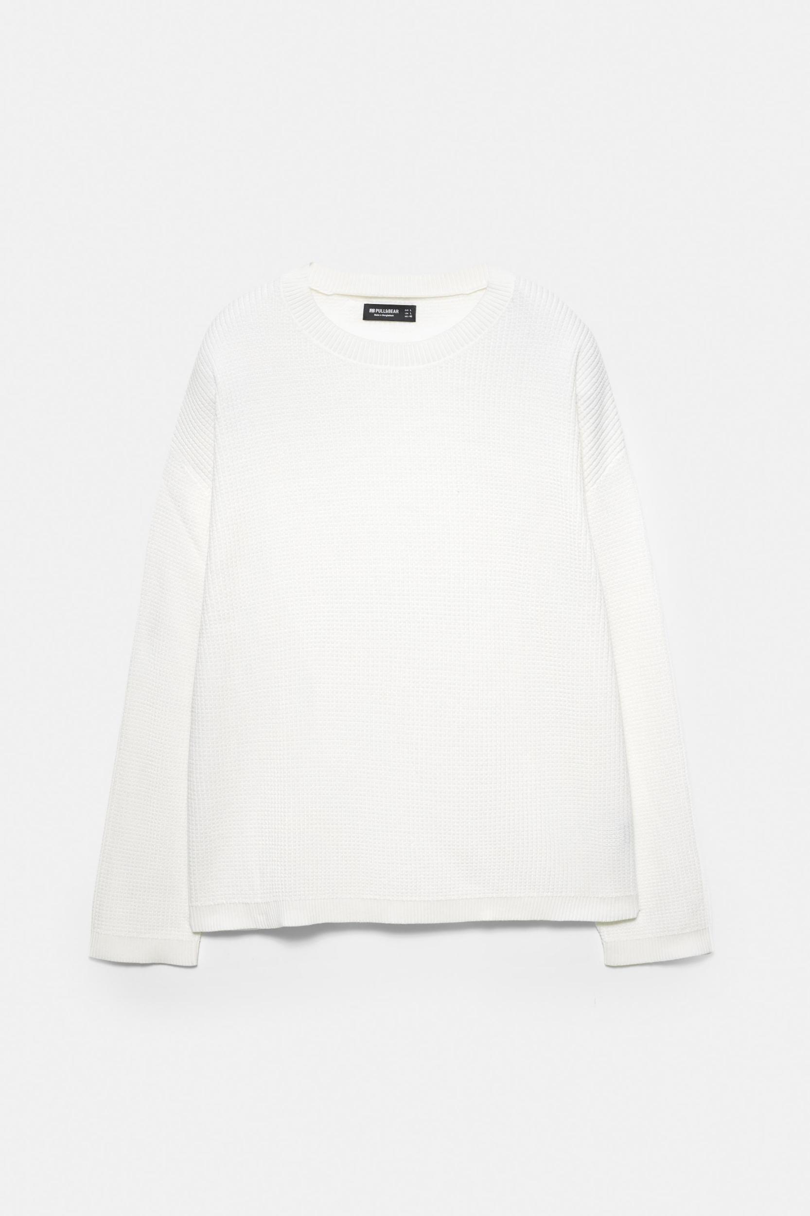 Waffle knit sweater Product Image