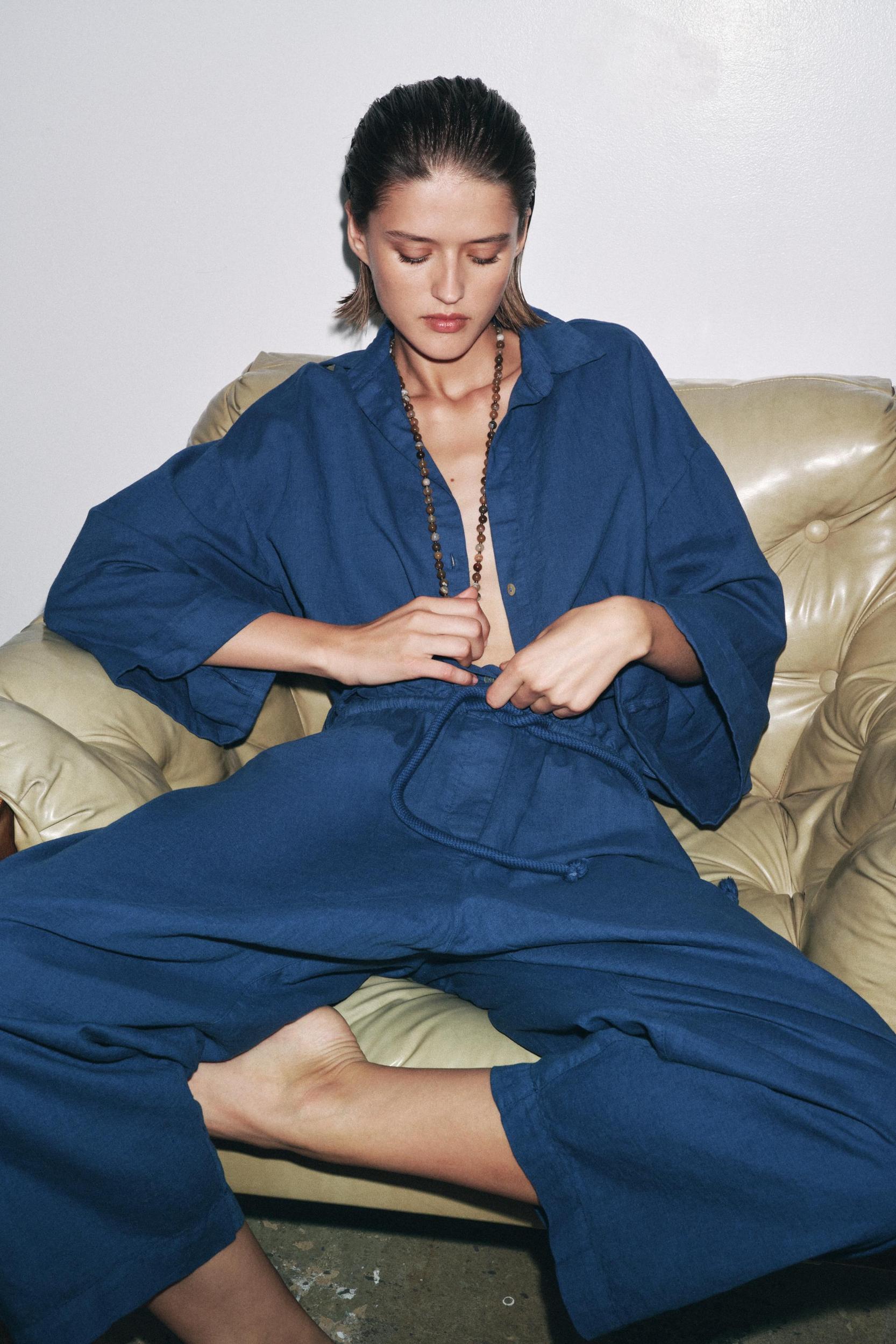 ZW COLLECTION LINEN SHIRT Product Image