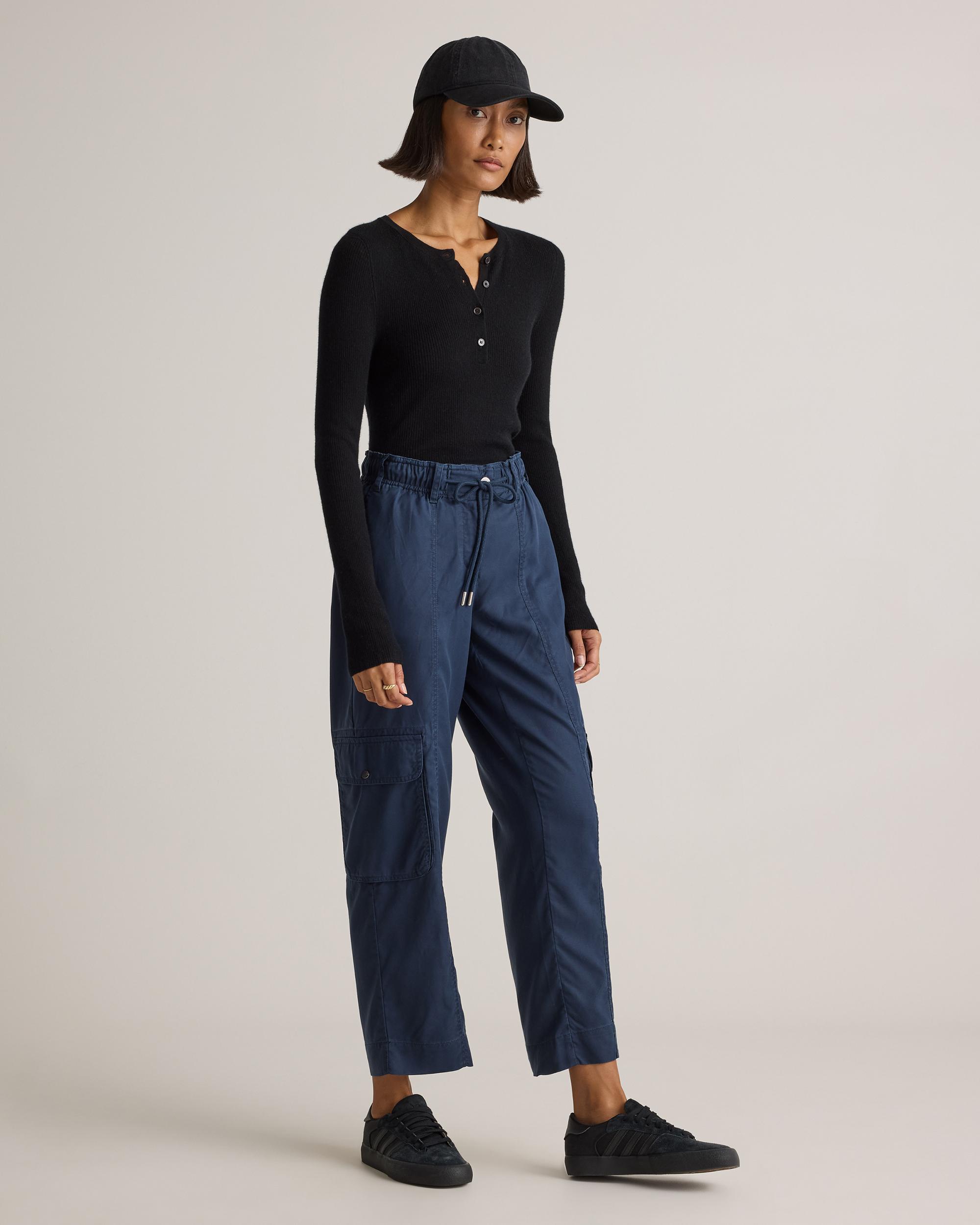 Quince | Women's Vintage Wash Tencel Drawstring Cargo Pants Size XS Product Image