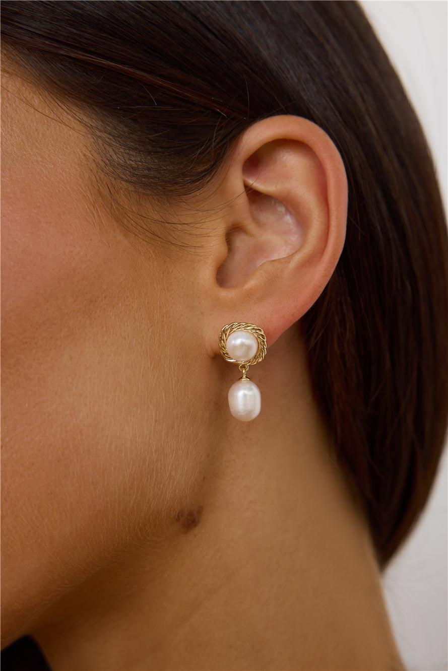 Money Honey Earrings Gold Product Image