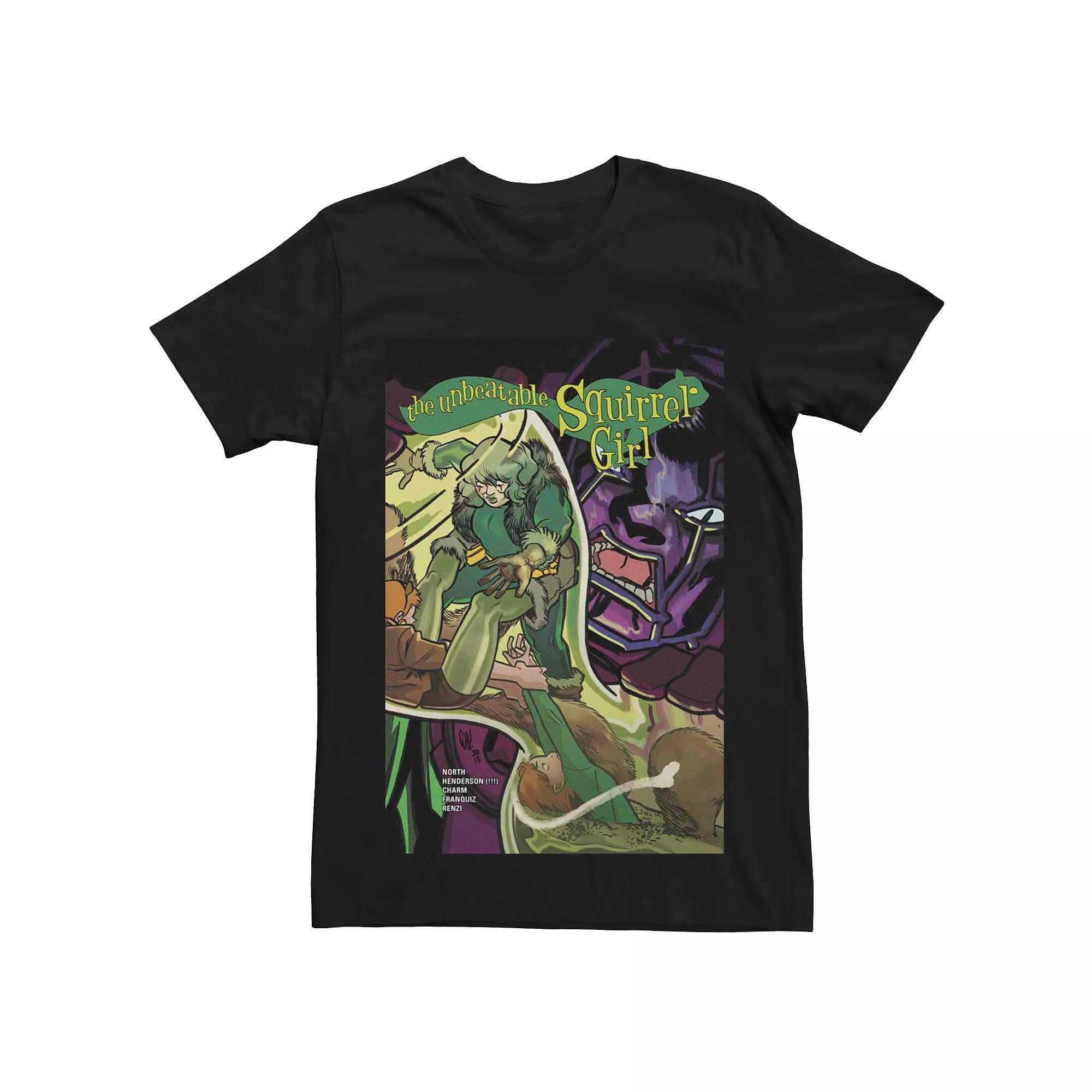 Men's Marvel's The Unbeatable Squirrel Girl #42 Comic Cover Tee, Size: Medium, Black Product Image