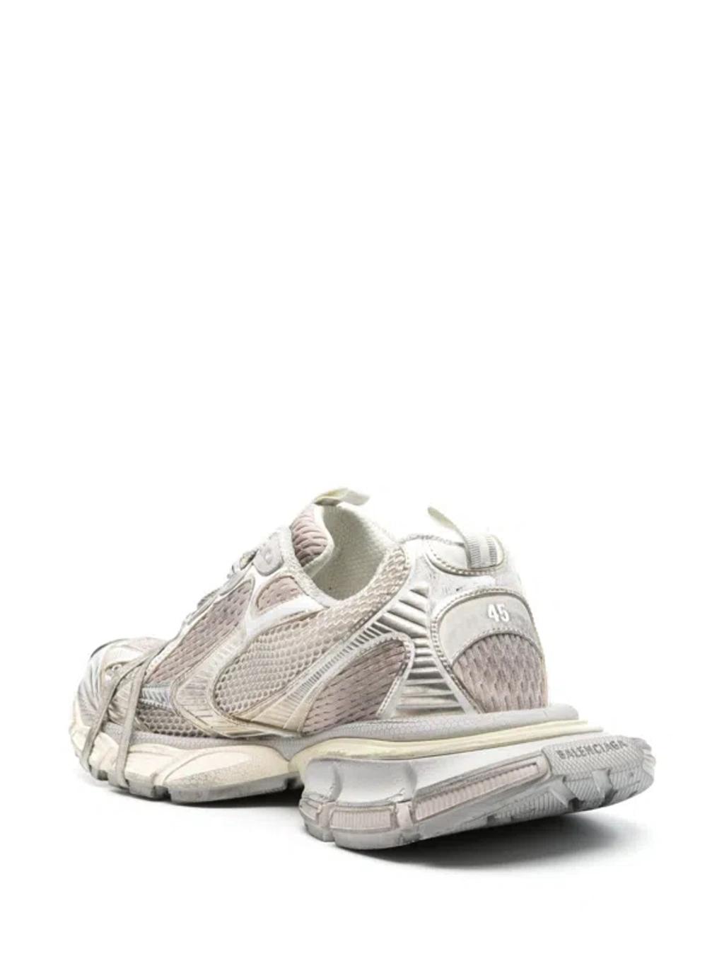 BALENCIAGA Mens Cream Comb 3xl Logo-embossed Mesh Low-top Trainers Product Image