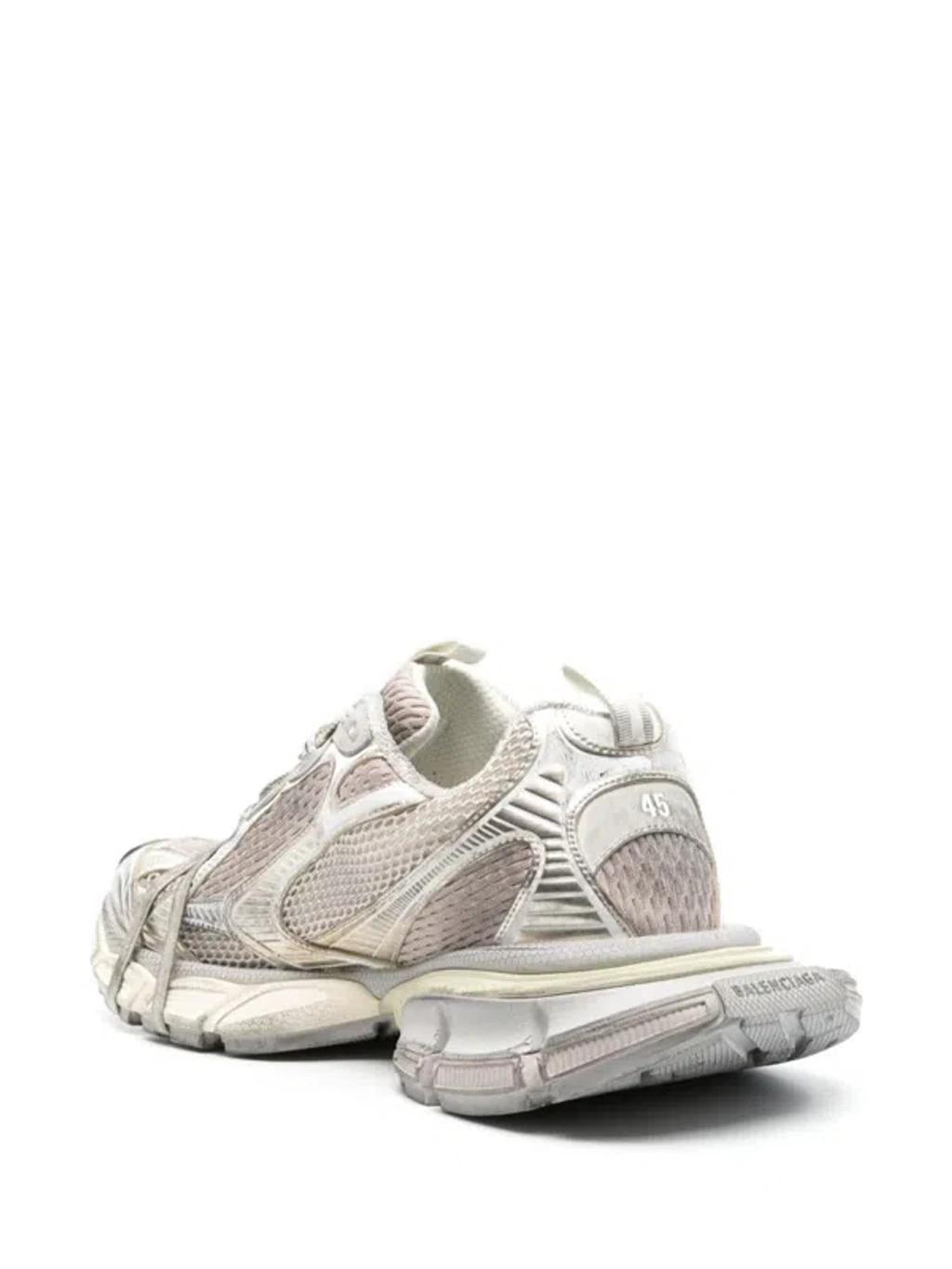 BALENCIAGA Mens Cream Comb 3xl Logo-embossed Mesh Low-top Trainers Product Image