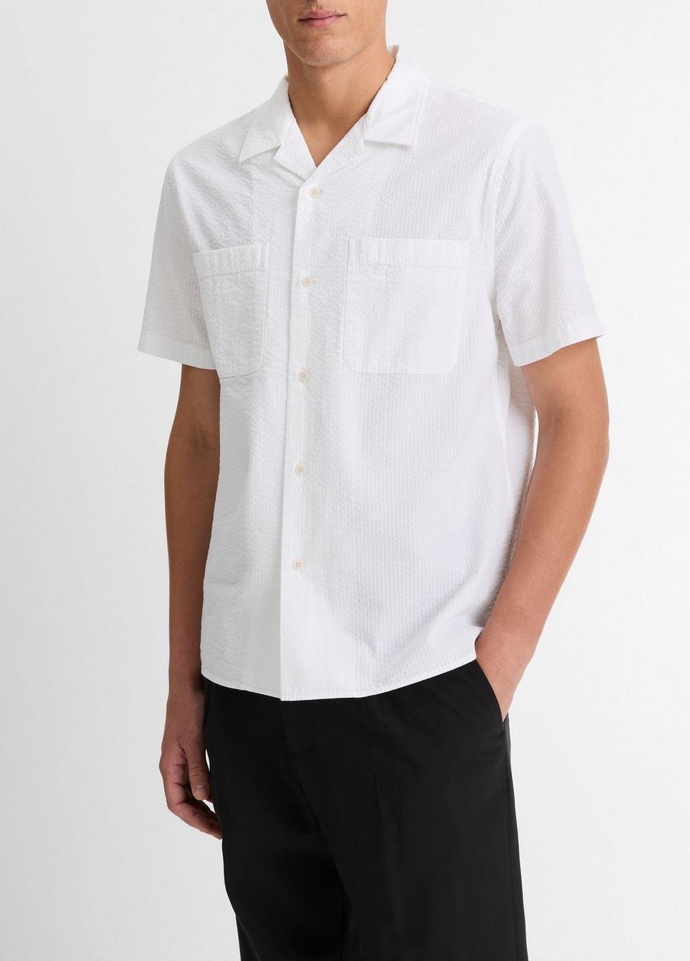 Italian Cotton Seersucker Shirt Product Image