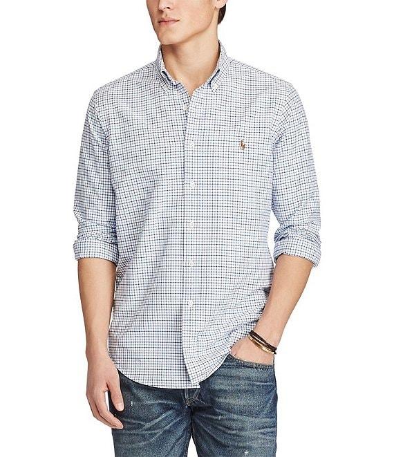 Polo Ralph Lauren Tattersall Oxford Multi-Color Long-Sleeve Woven Shirt Product Image