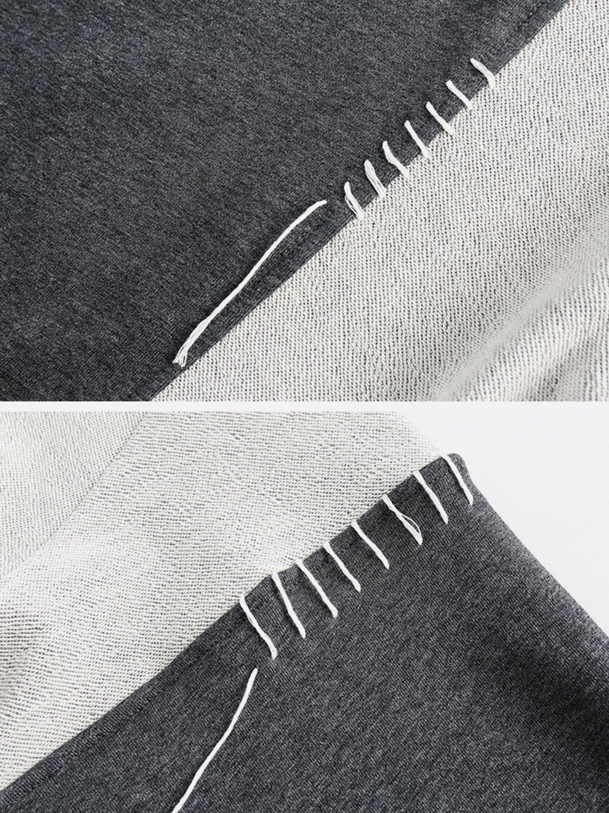 Aelfric Eden Asymmetrical Patchwork Sweatshirt Product Image