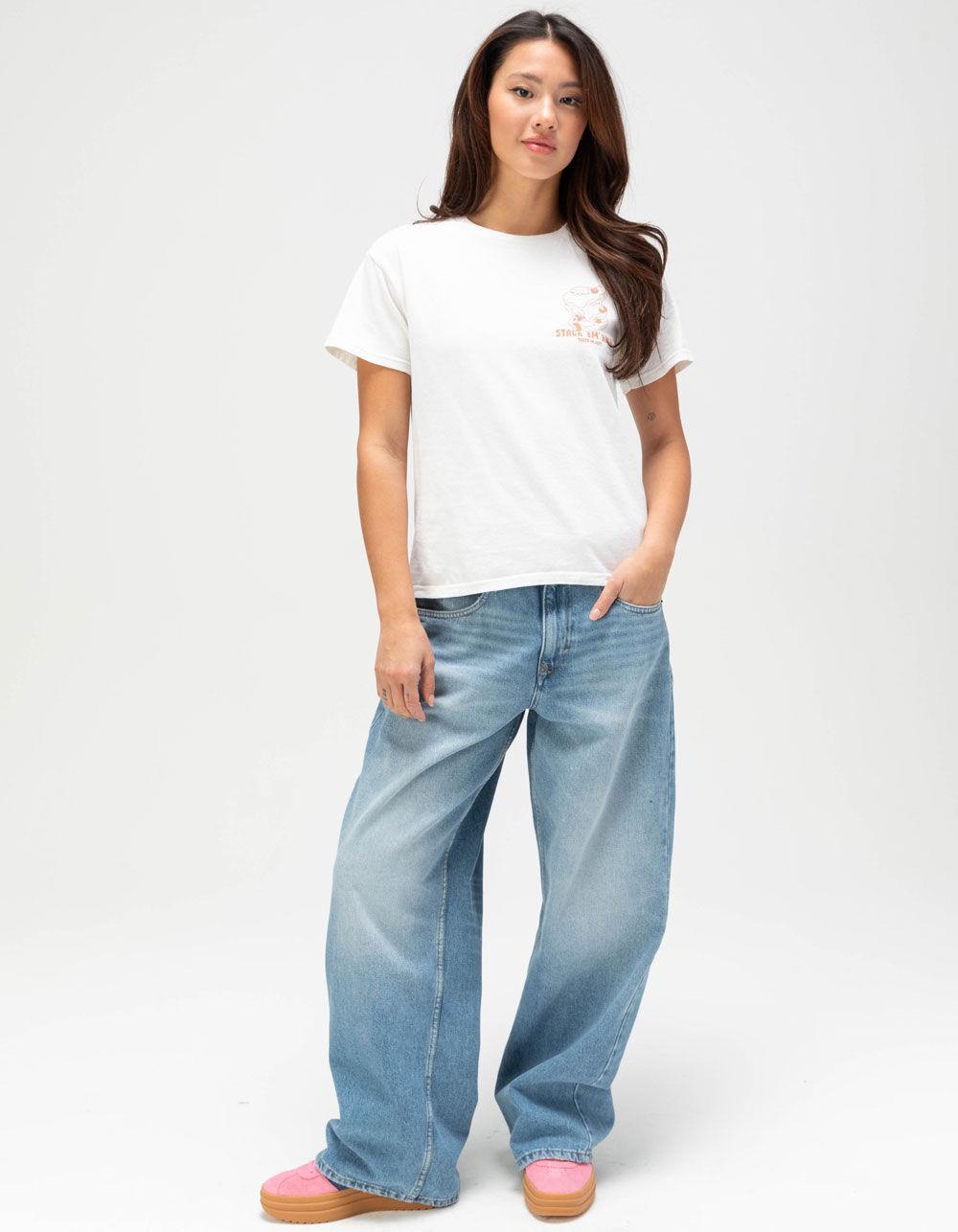 BDG Urban Outfitters Pancakes Womens Relaxed Tee - WHITE Product Image