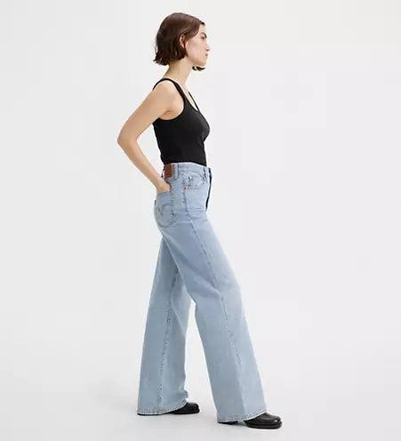 Levi's Ribcage Wide Leg Jeans - Far And Wide Light Wash Product Image