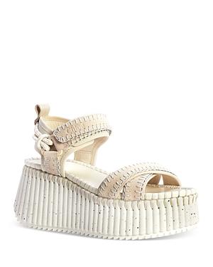 Nama Stitch Ankle-Strap Flatform Sandals Product Image