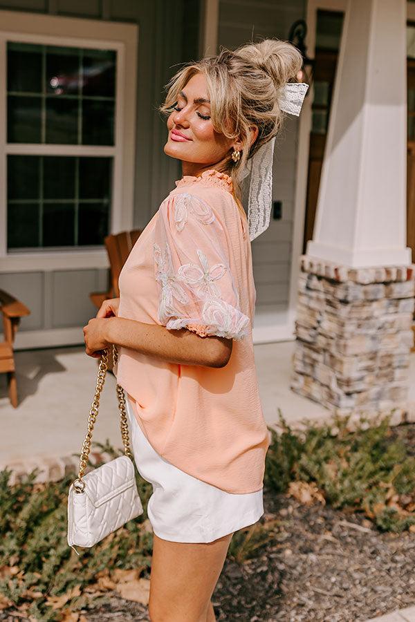 Cherished Moment Shift Top in Peach Product Image