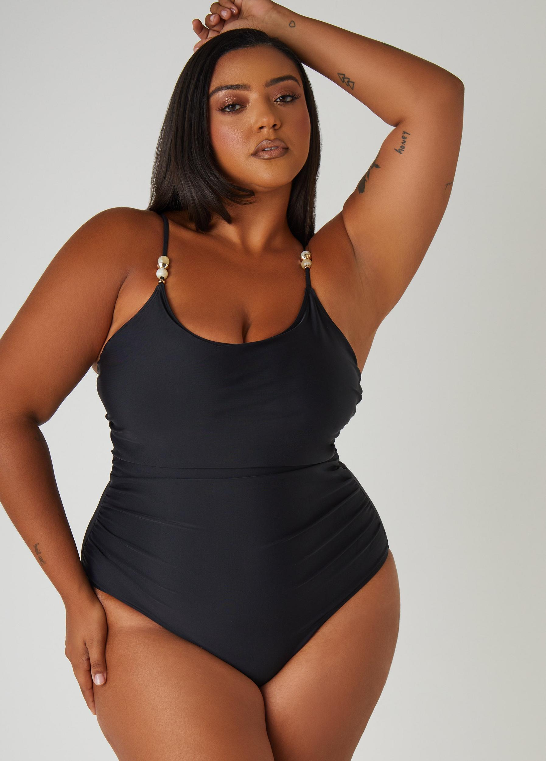 Nicole Miller Beaded Swimsuit Product Image