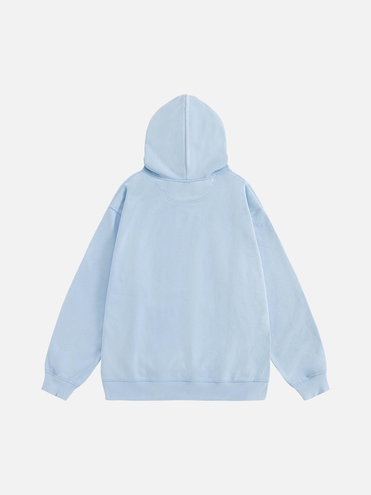 Aelfric Eden Pink Cat Print Pullover Hoodie Product Image