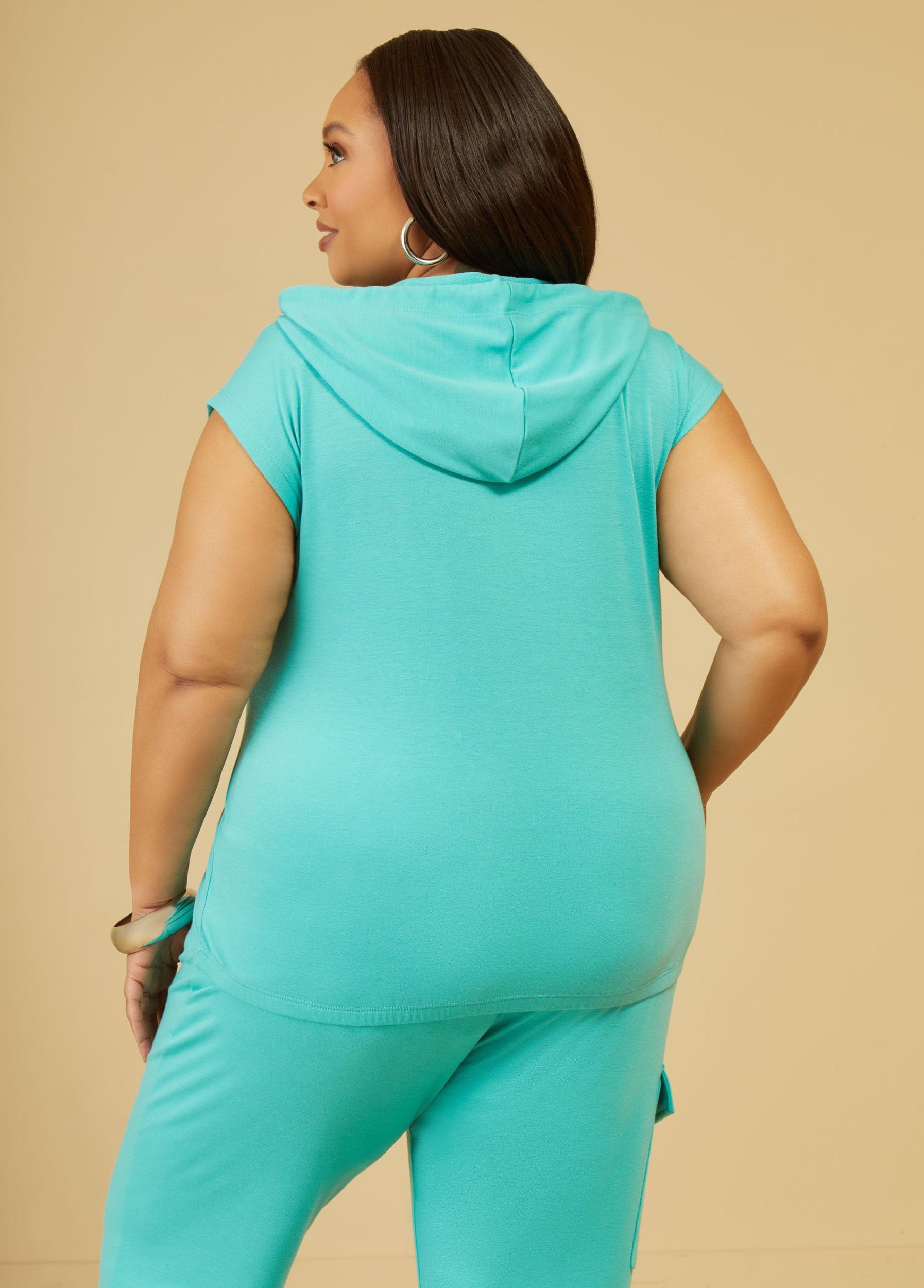 Sleeveless French Terry Hoodie Female Product Image