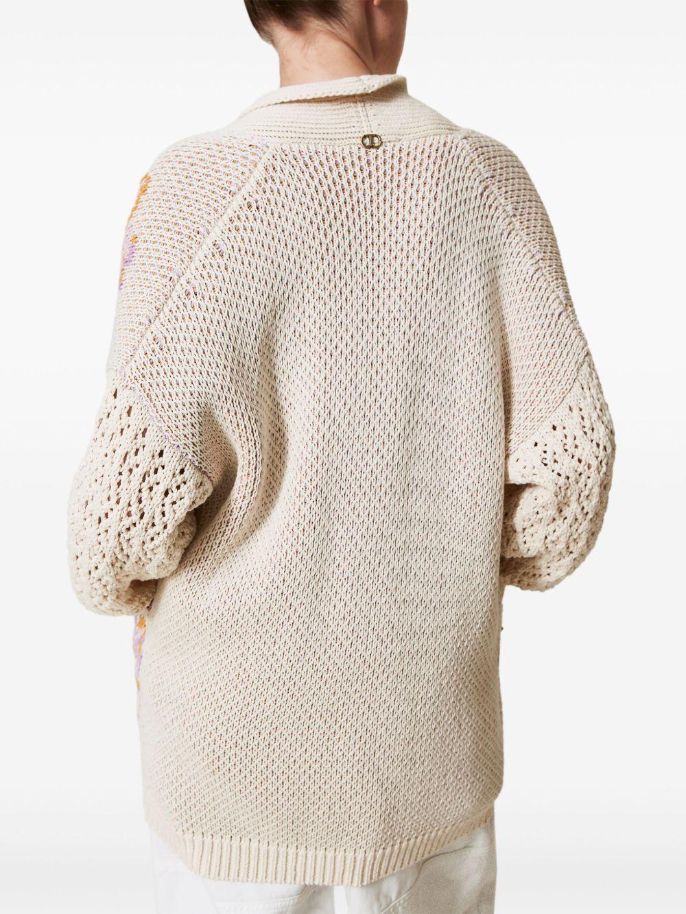 floral-motif cardigan Product Image