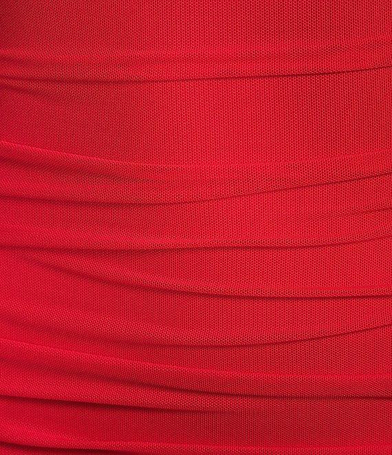 Lulus Ruched High Neck Bodycon Mini Dress Product Image