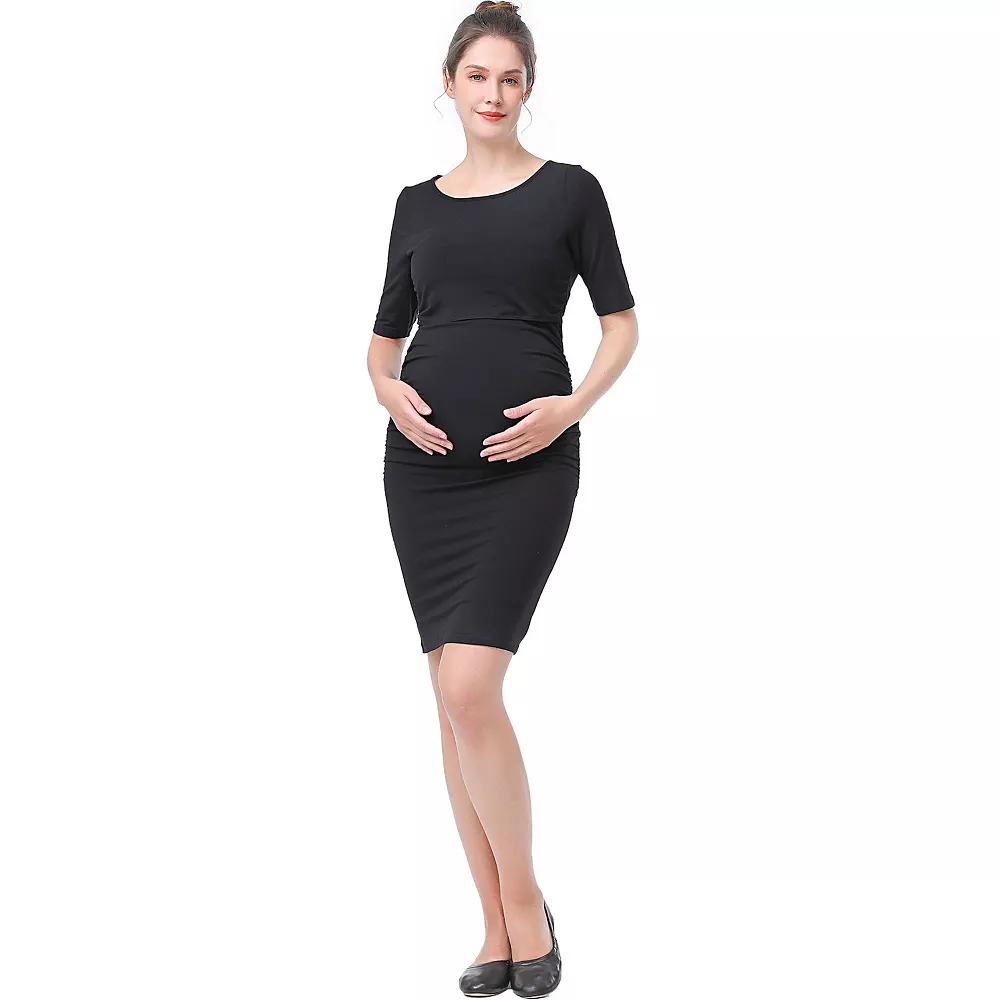 Maternity Pokkori Ruched Nursing Sheath Dress, Women's,  Product Image