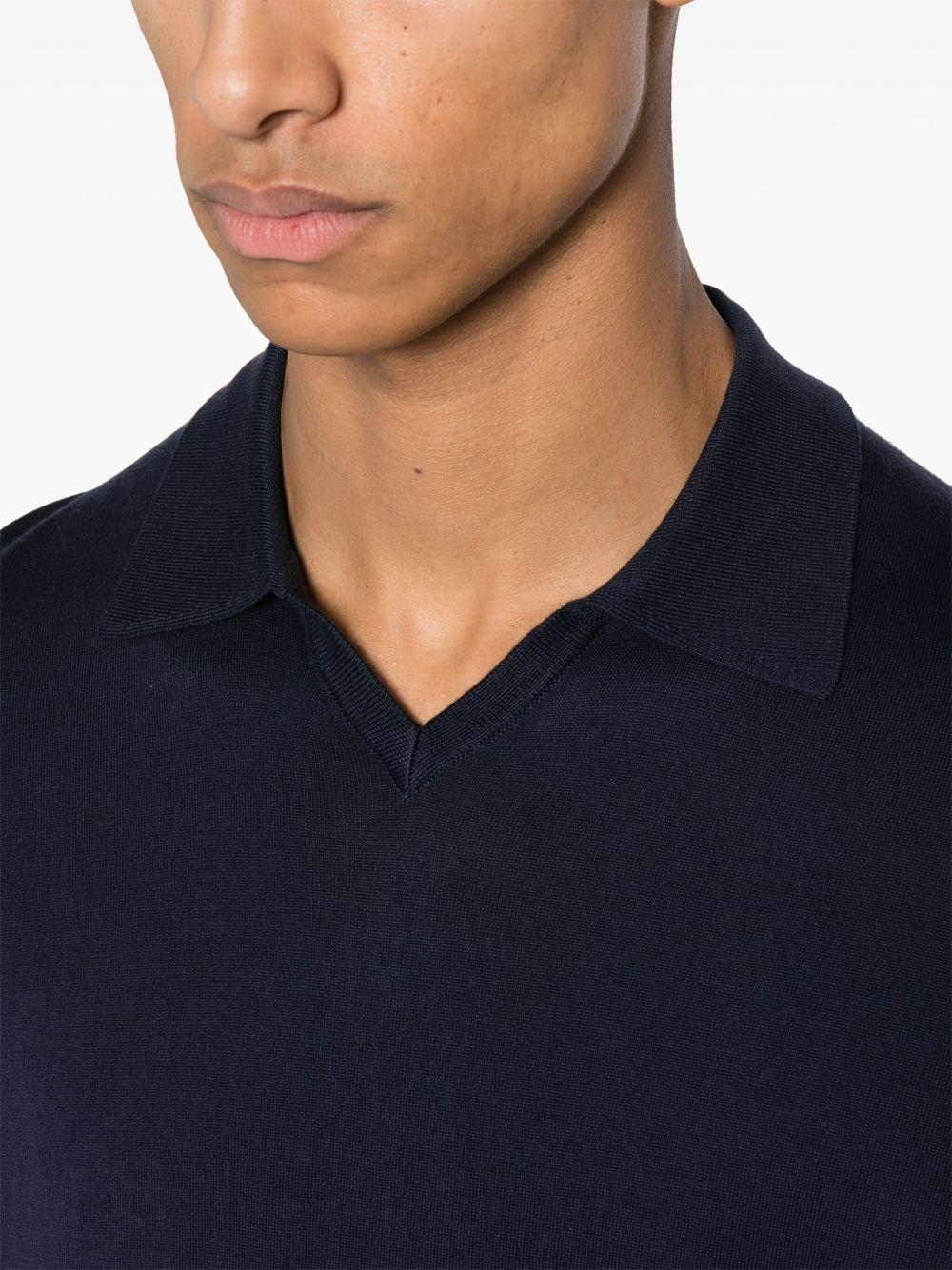 short-sleeve cotton polo shirt Product Image