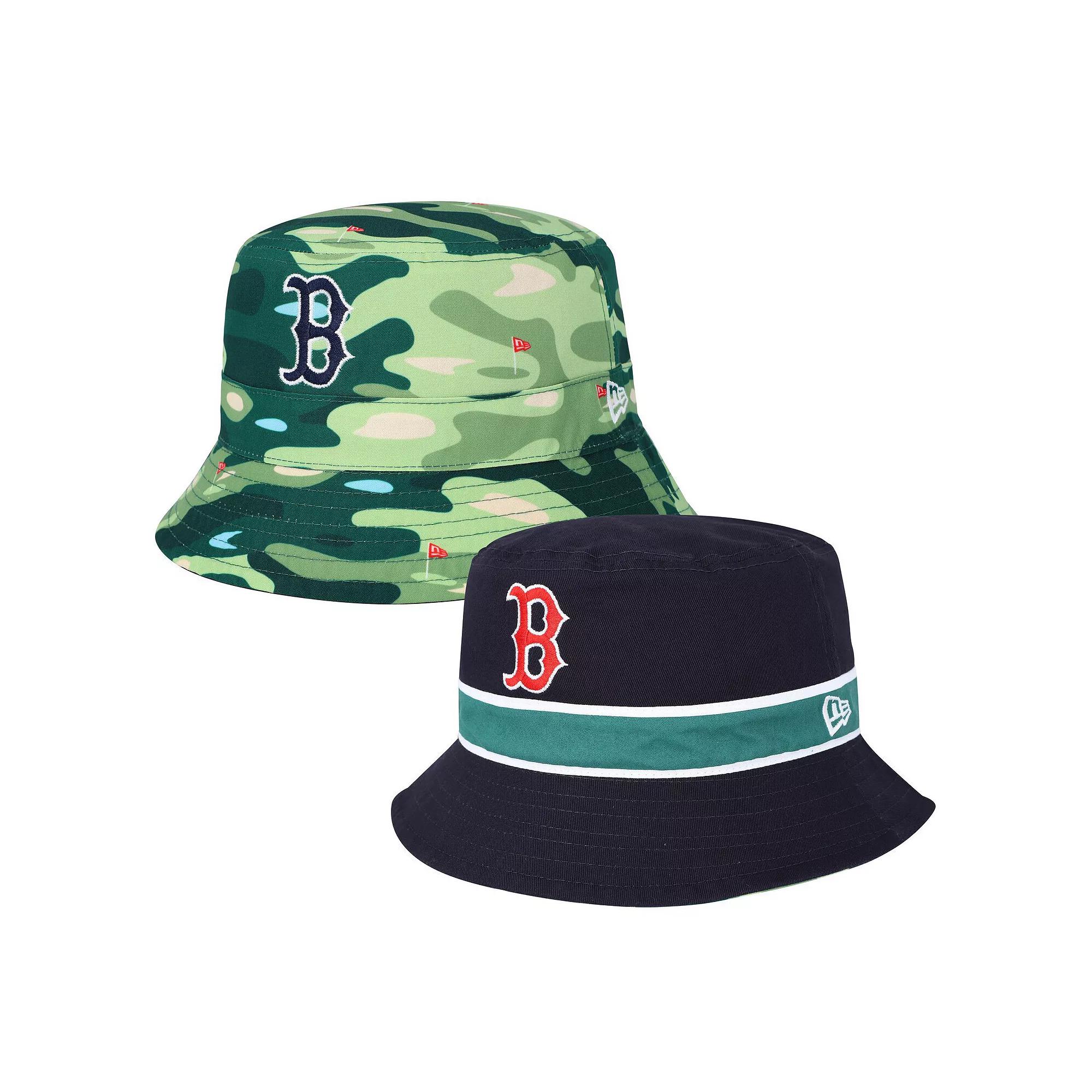Men's New Era Navy Boston Red Sox Reverse Bucket Hat, Size: Large/XL, Blue Product Image
