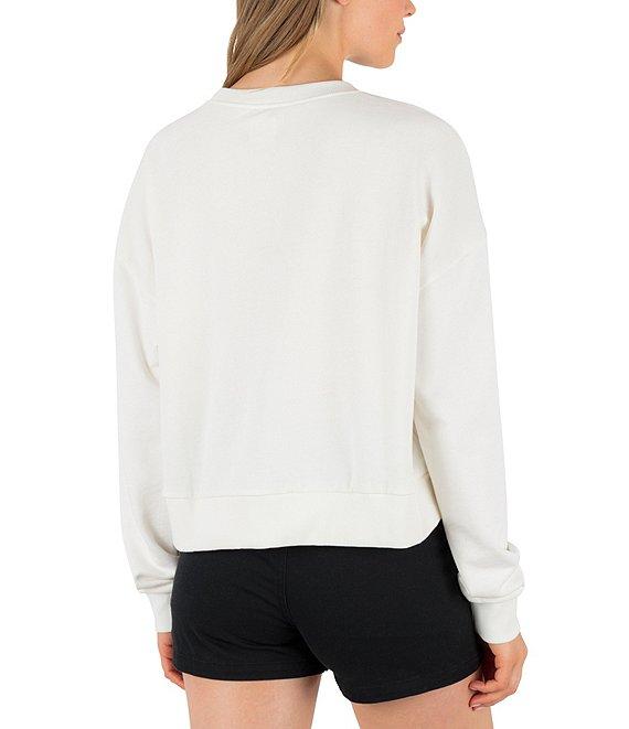 Hurley Worthy Long Sleeve Boxy French Terry Sweatshirt Product Image
