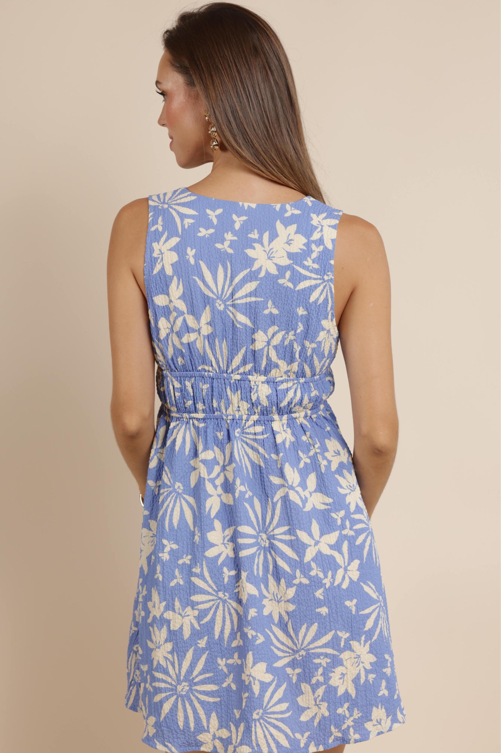 Flower Trail Printed Mini Dress Product Image