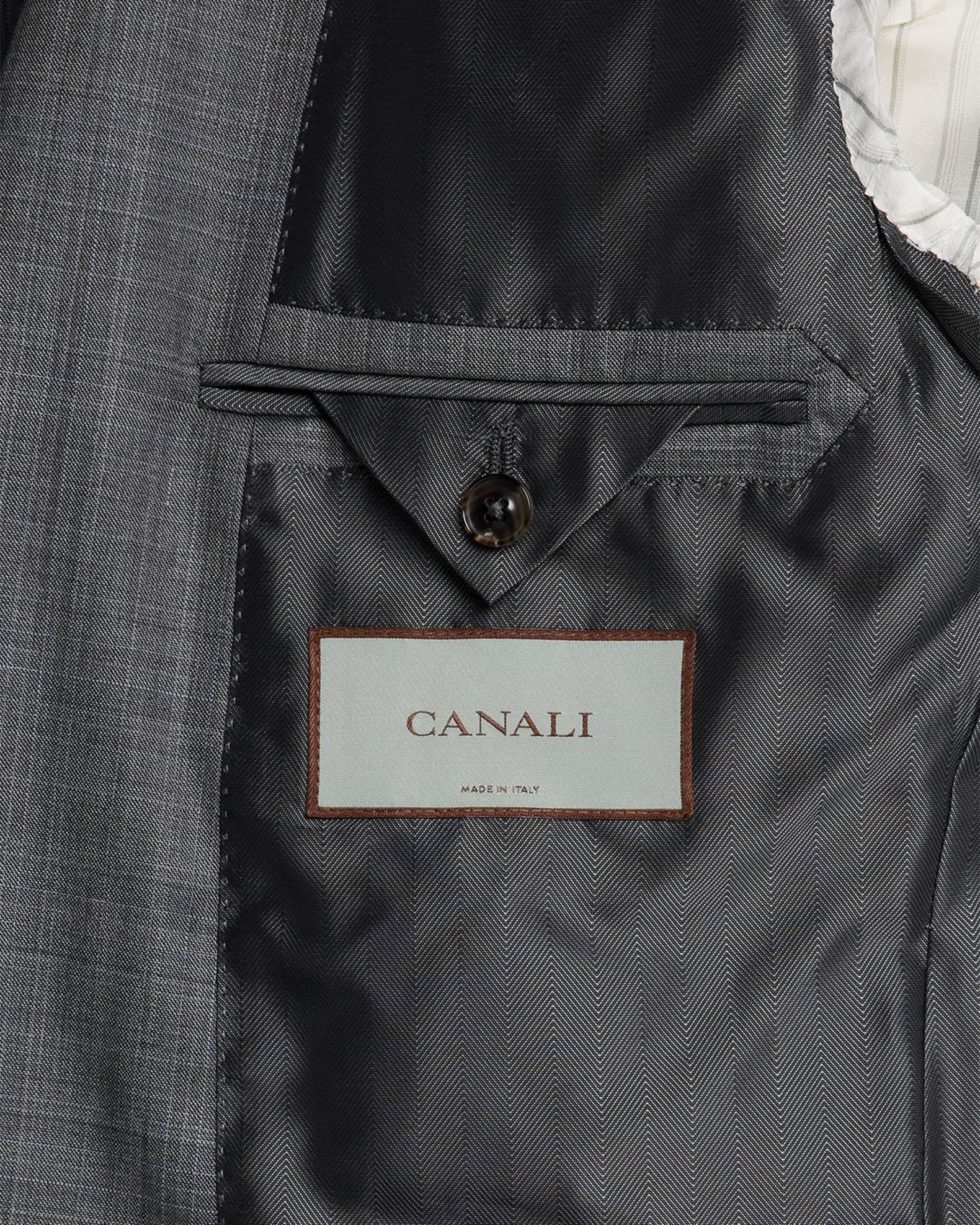 Men's Wool and Silk Tonal Plaid Two-Piece Suit Product Image