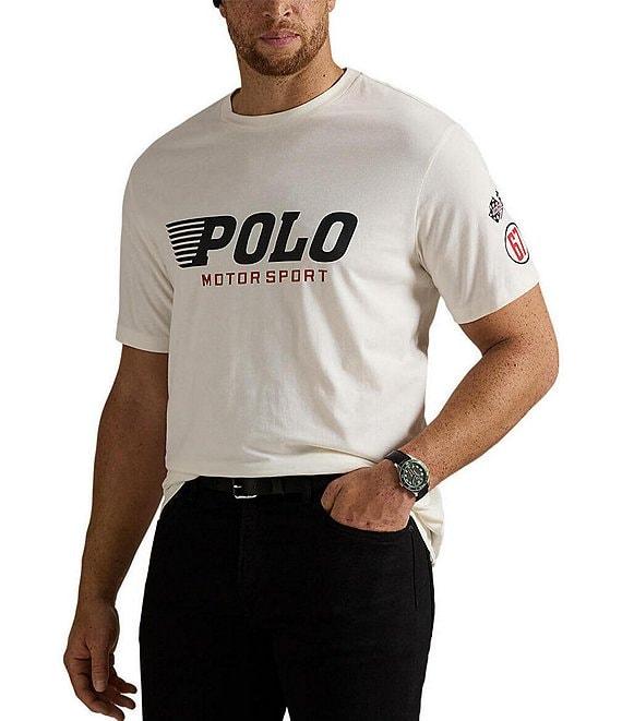 Polo Ralph Lauren Big & Tall Classic Fit Motorsport Graphic Jersey Short Sleeve T-Shirt Product Image