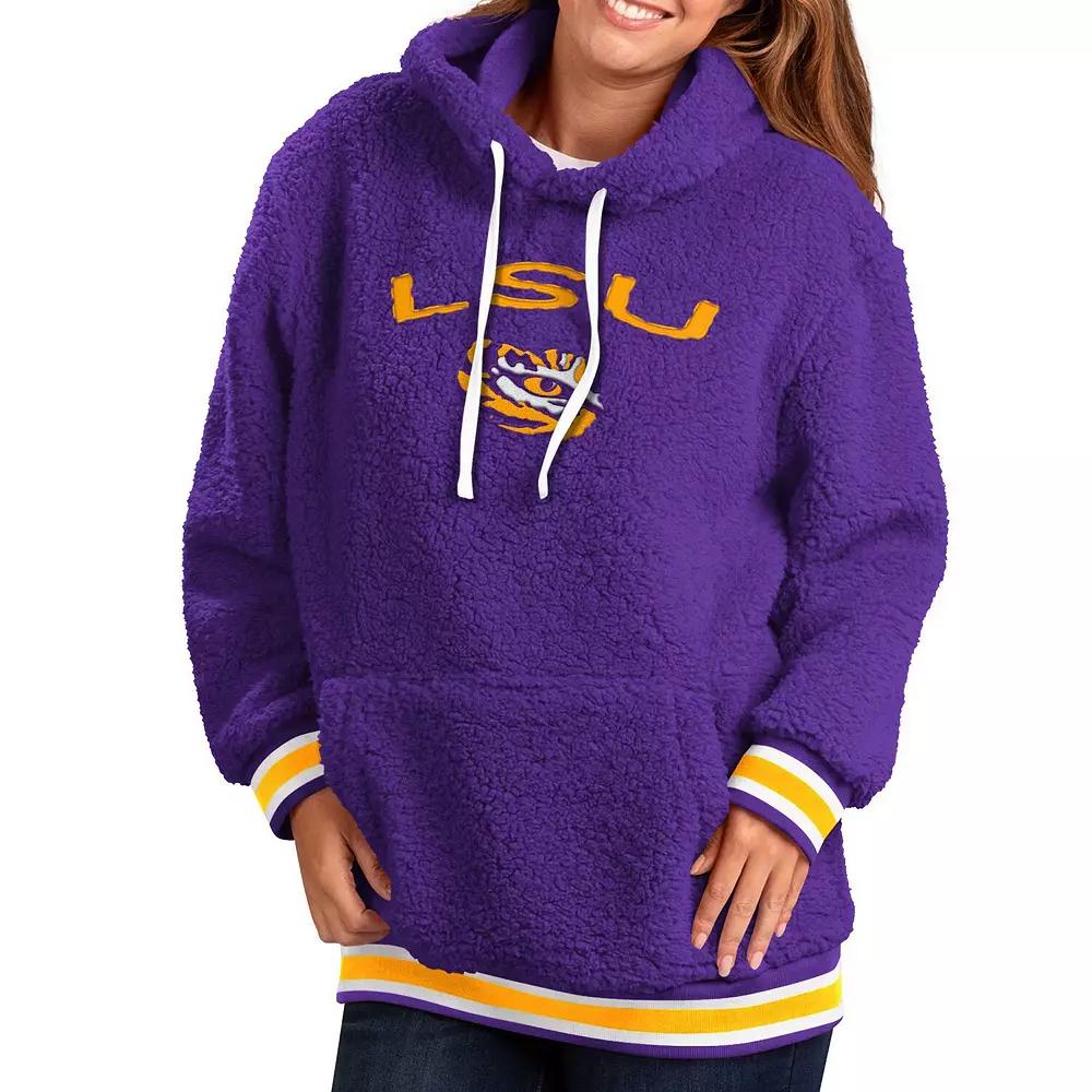 Women's G-III 4Her by Carl Banks Purple LSU Tigers Game Over Sherpa Pullover Hoodie, Size: Medium Product Image