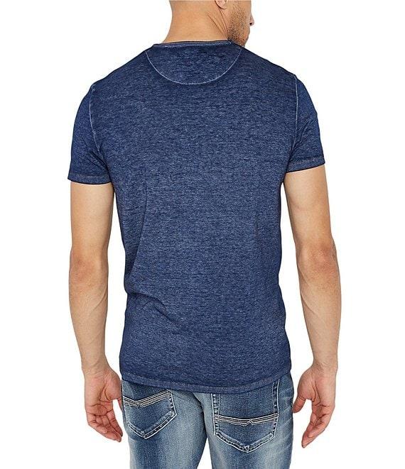 Buffalo David Bitton Kasum Short-Sleeve Burnout Henley Product Image