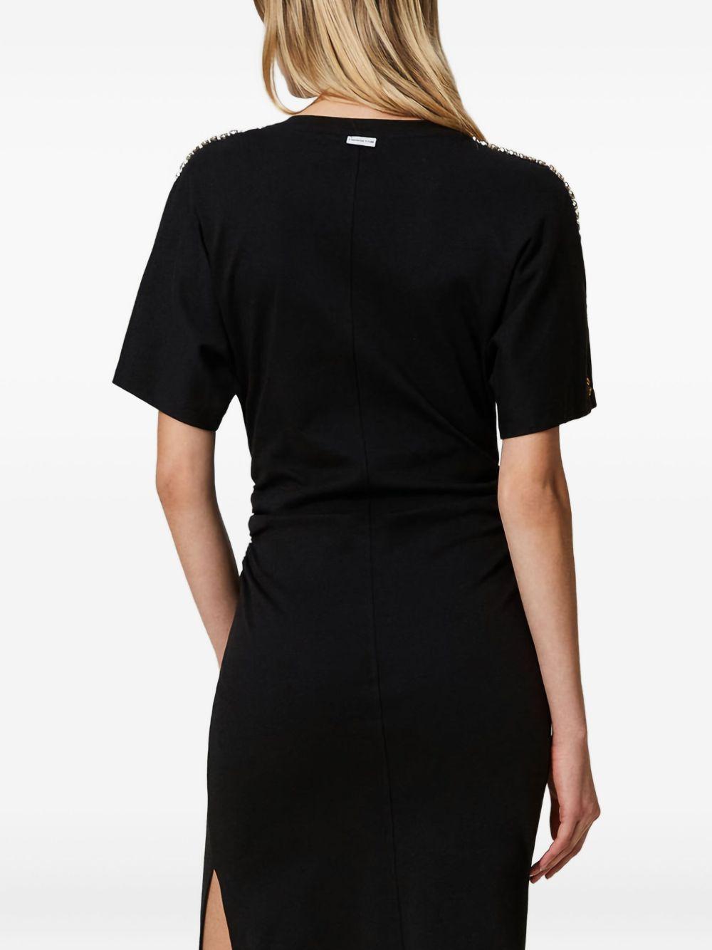 rhinestone-embellished midi dress Product Image