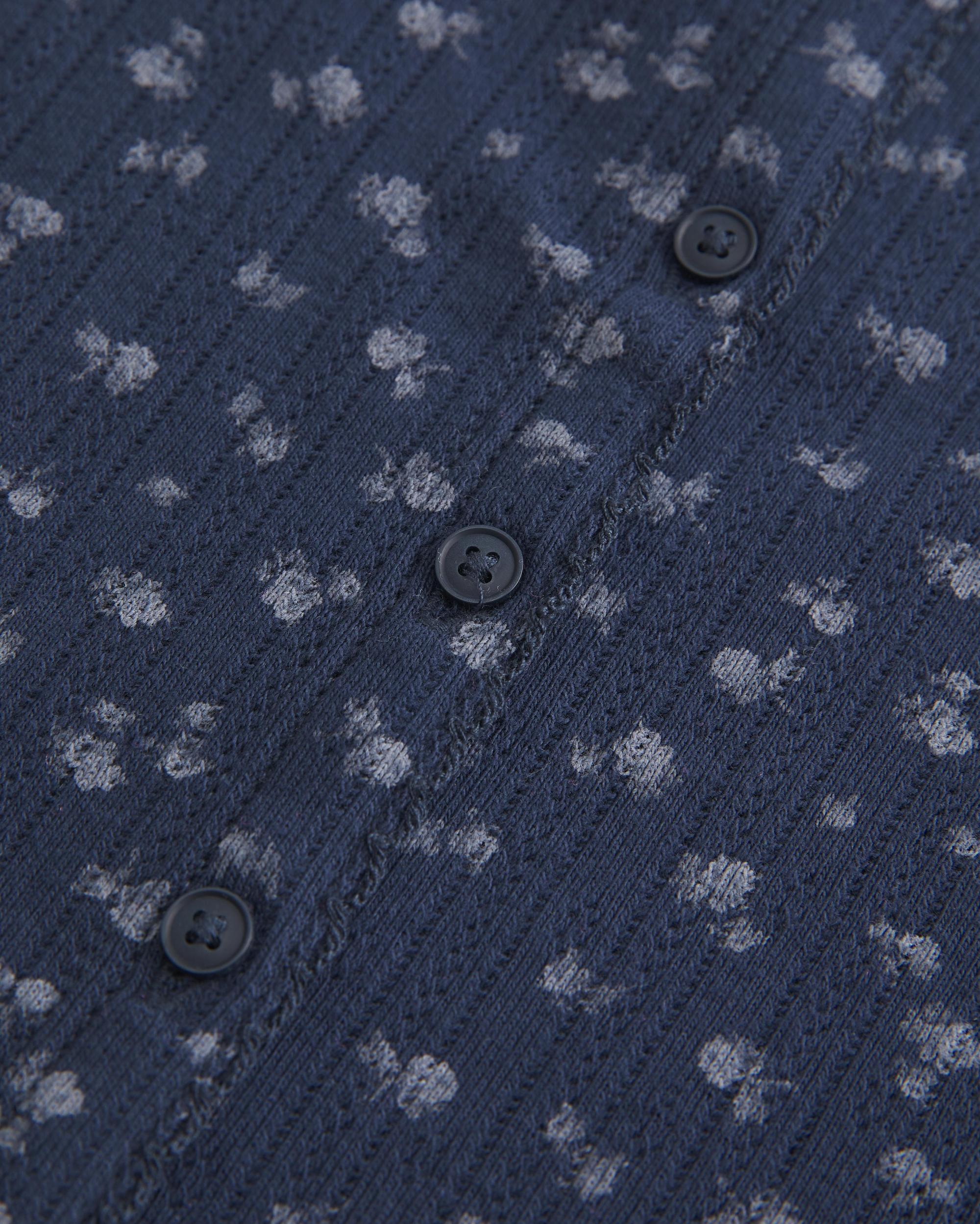 Short-Sleeve Button-Through Pointelle Top Product Image