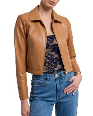 Lola Faux Leather Jacket Product Image