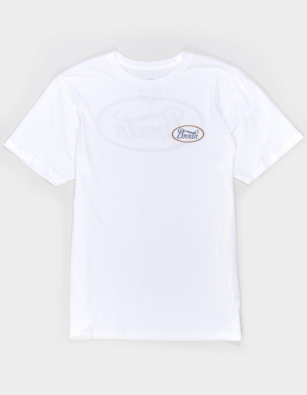 BRIXTON Parsons Mens Tee - white brown Product Image