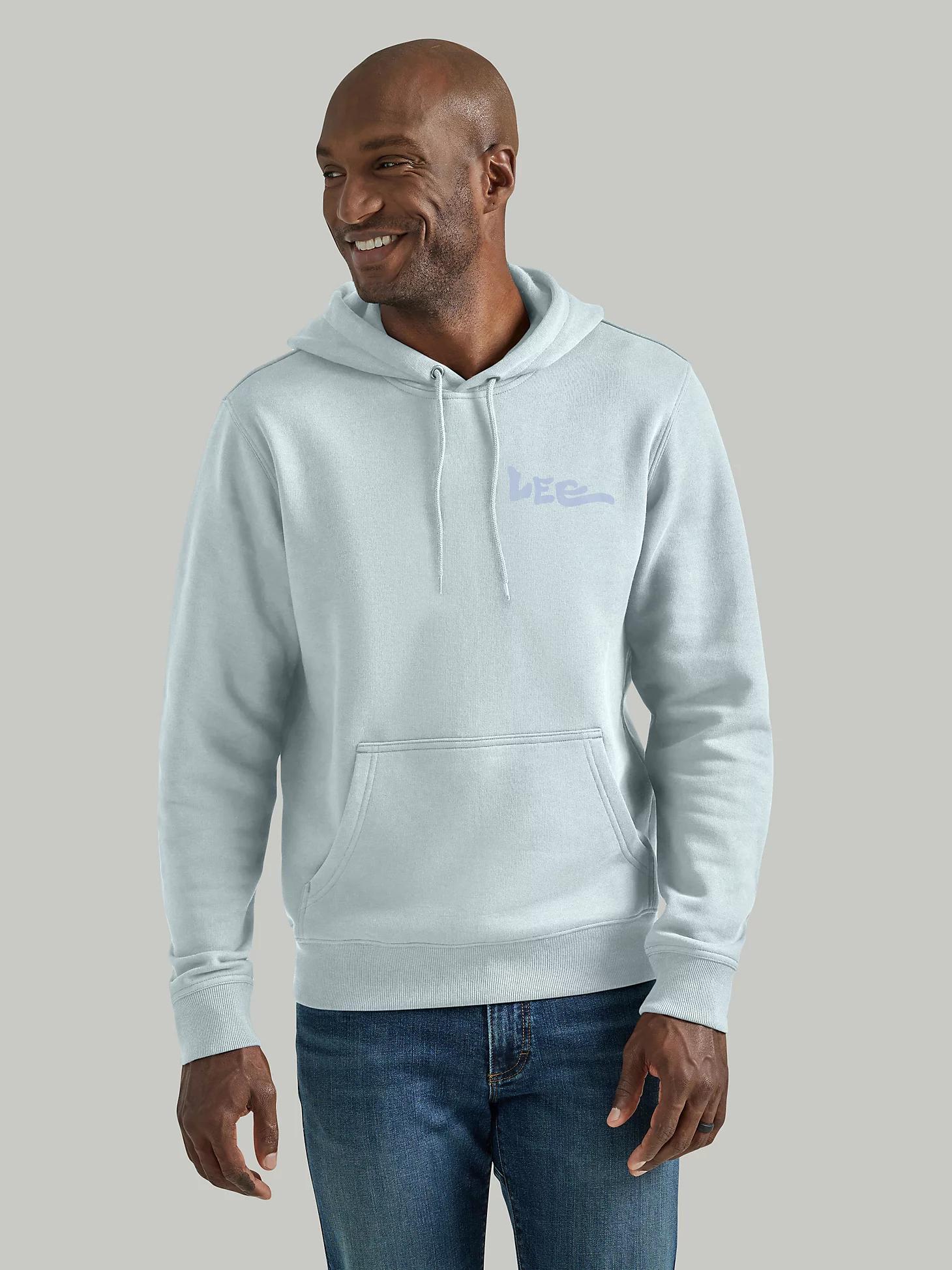 Men's Truest Blue Relaxed Graphic Hoodie | Men's Tops & Tees | Lee® Product Image