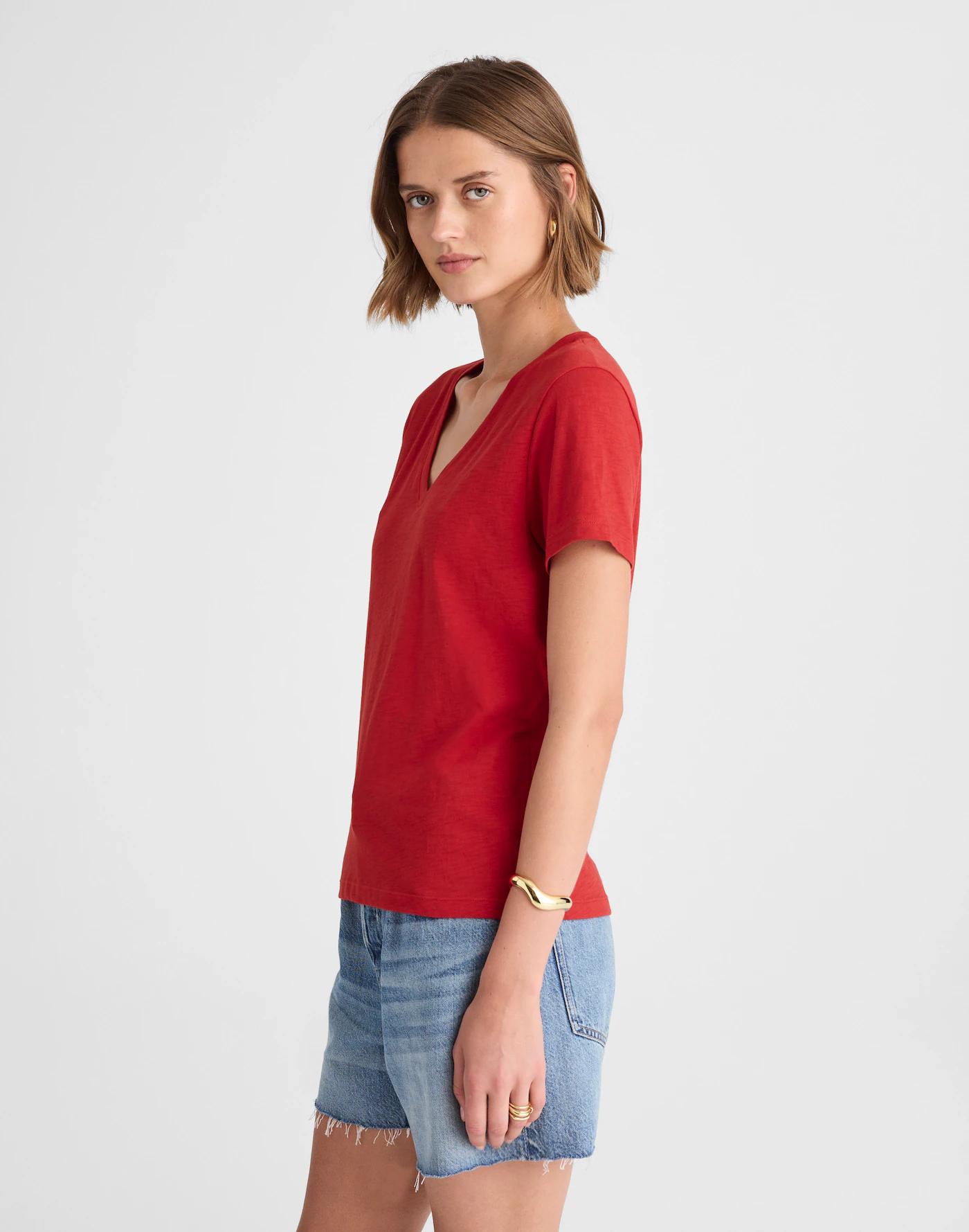 Relaxed V-Neck Tee Product Image