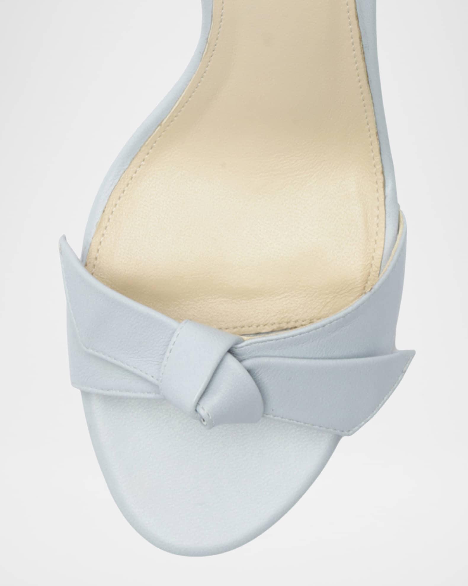 Clarita Knot Ankle-Strap Leather Sandals  Product Image