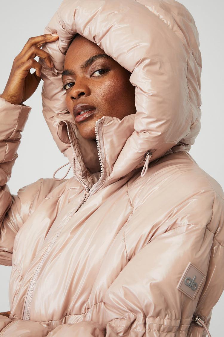 Stunner Puffer Jacket - Dusty Pink Product Image