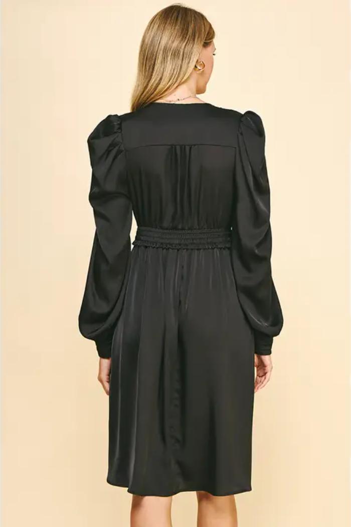 Satin Midi Dress Product Image