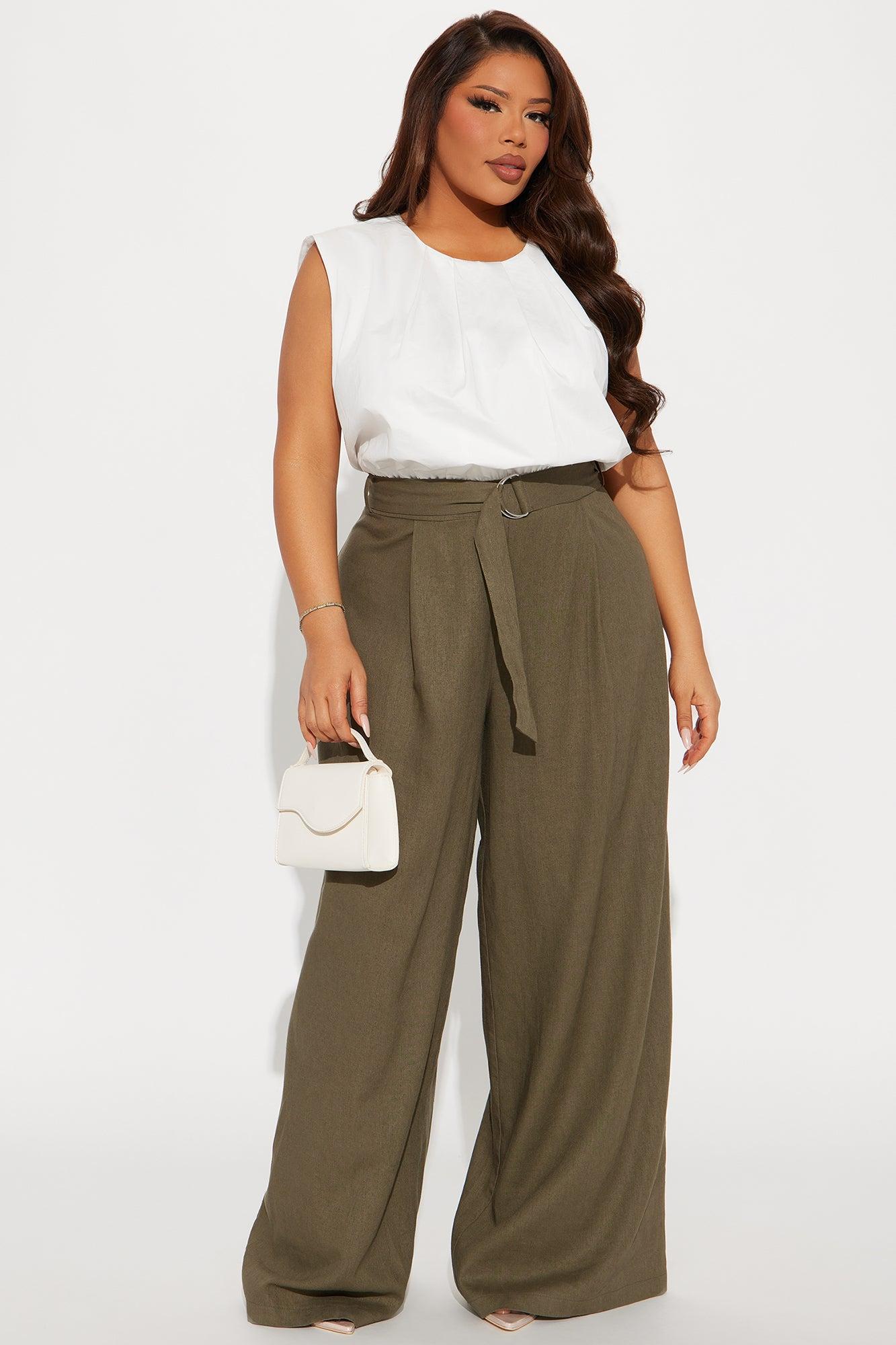 Listen Up Jumpsuit - Olive/combo Product Image