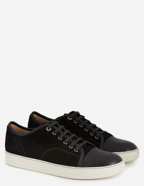 Black DBB1 Suede & Patent Leather Sneakers Product Image