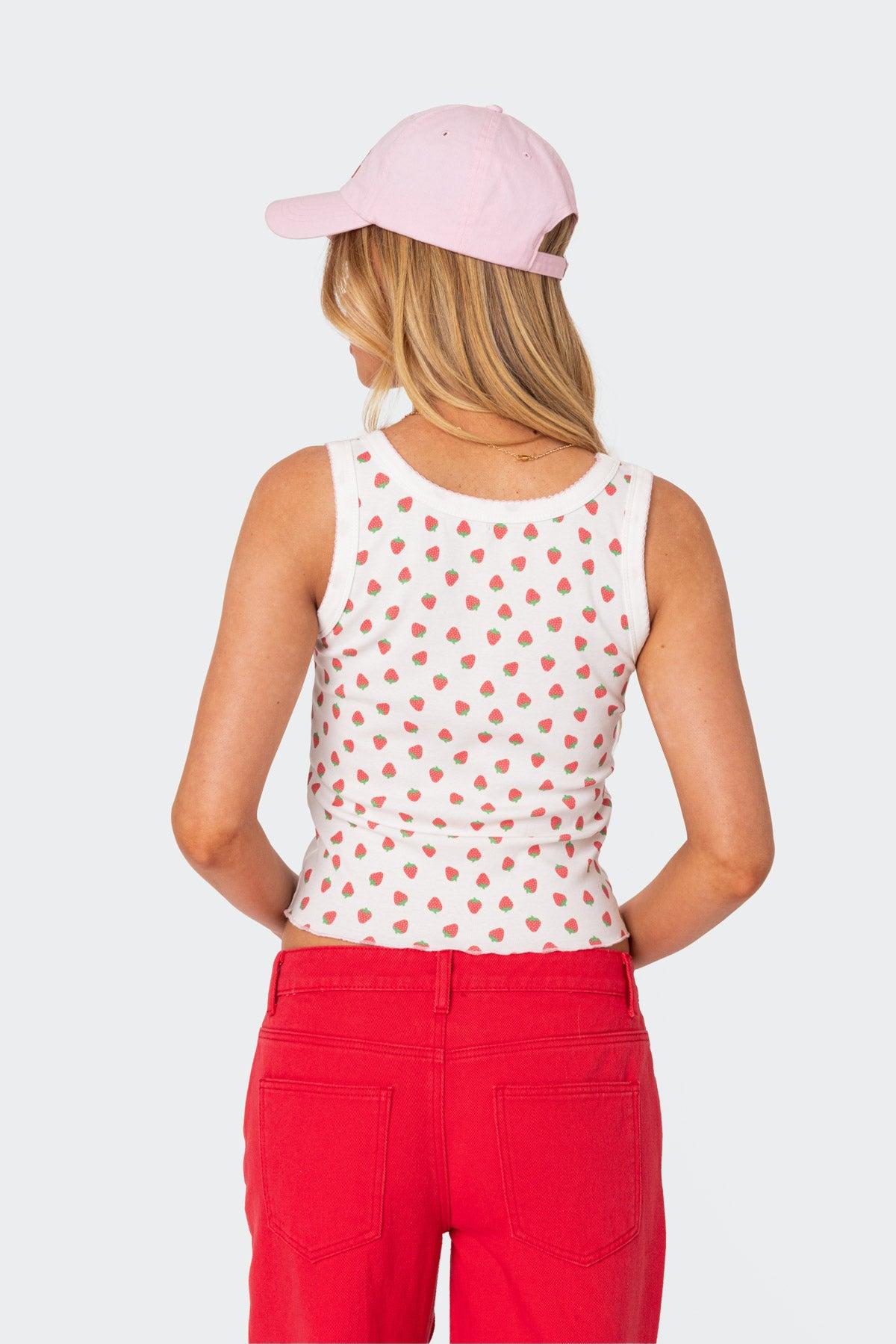 Berry Cool Printed Tank Top Product Image